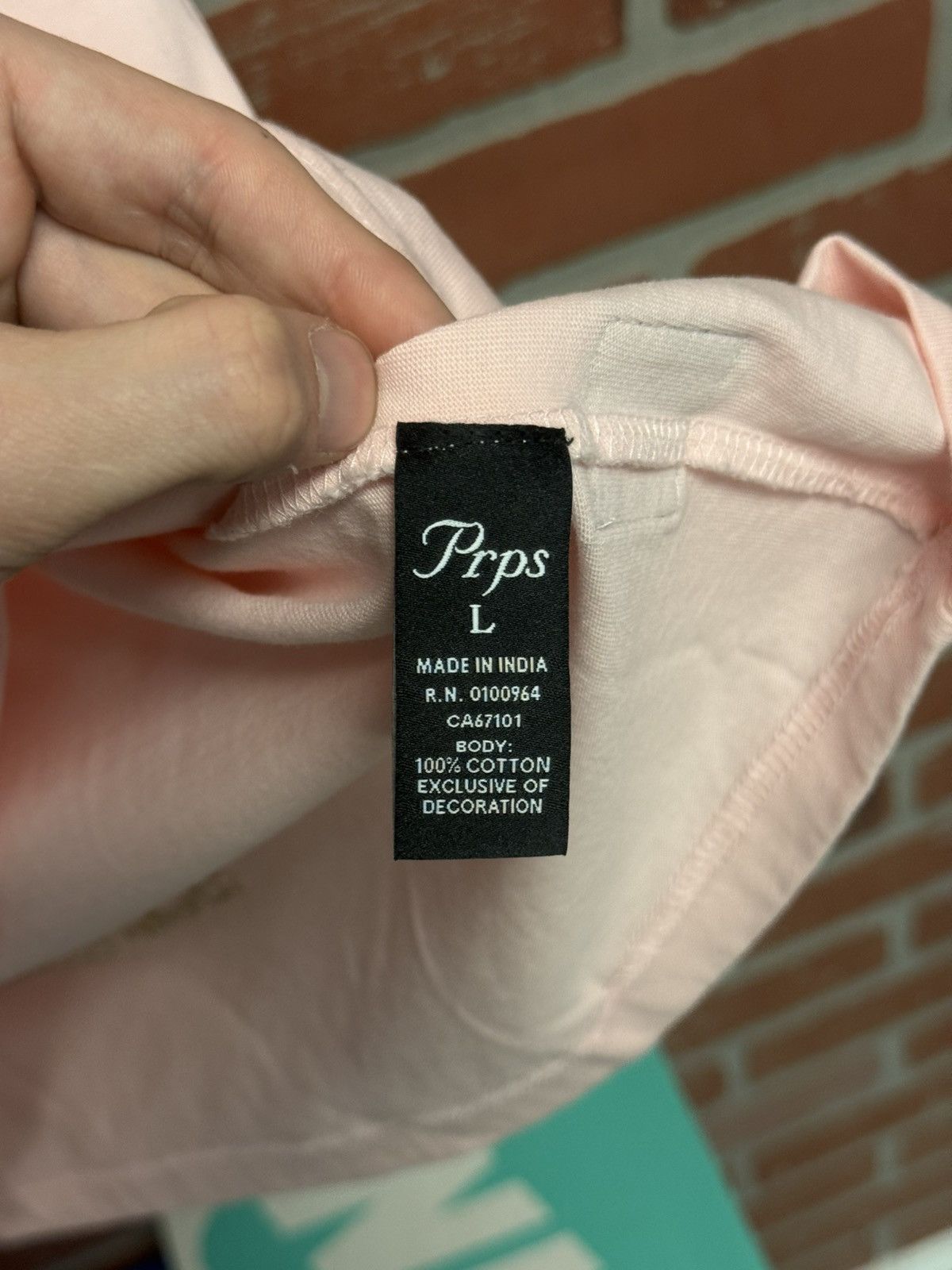 Prps Men’s PRPS Pink Tee Shirt Size Large (NEW) Size US L / EU 52-54 / 3 - 8 Thumbnail