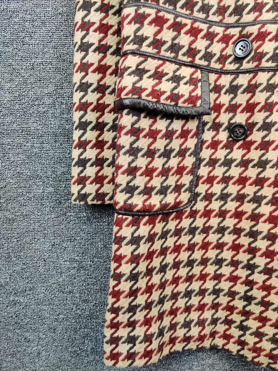 Japanese Brand Vintage Mady ll Houndstooth Long Coat Jacket Nice Design Size US M / EU 48-50 / 2 - 4 Thumbnail