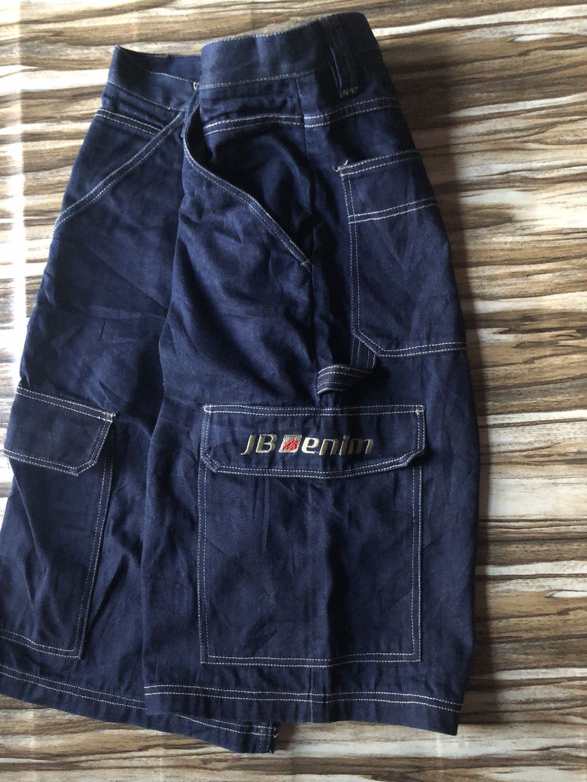 JNCO Grail🔥 Vtg Y2K Johnny Blaze Jorts Denim Super Wide Baggy Size US 30 / EU 46 - 5 Thumbnail