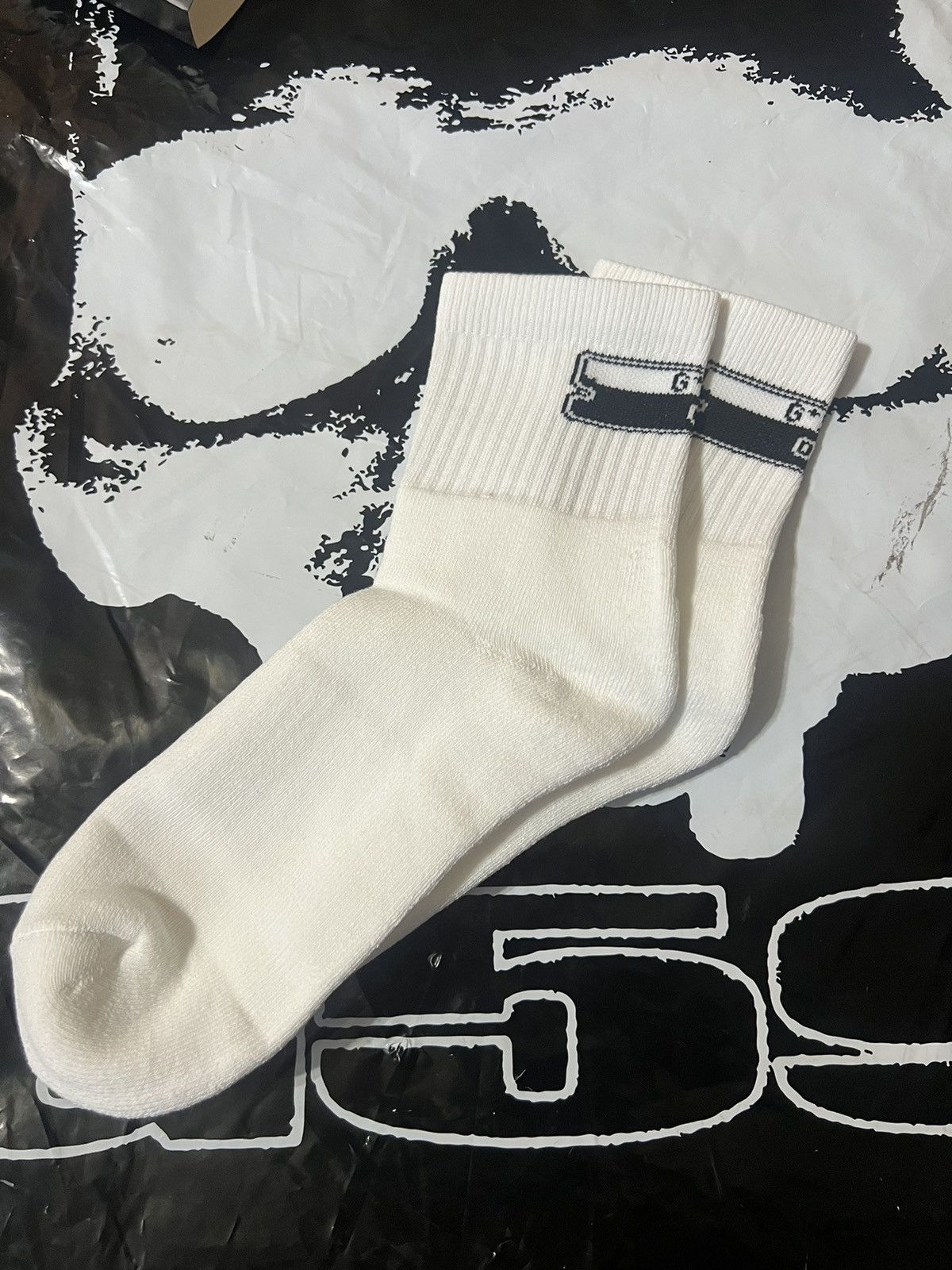 G59 Records G59 Records razor V guarding my heel white socks Size ONE SIZE - 1 Thumbnail