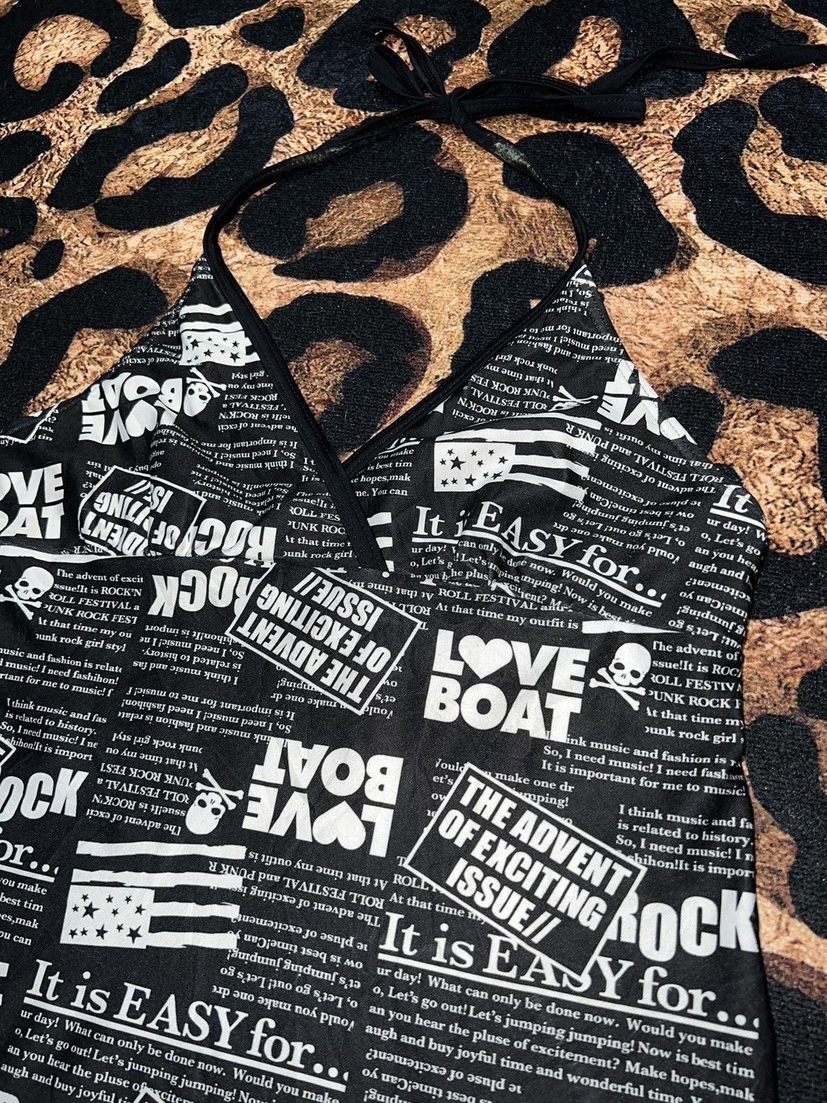 Japanese Brand Love Boat halter neck top ☠️➕ Size M / US 6-8 / IT 42-44 - 6 Thumbnail