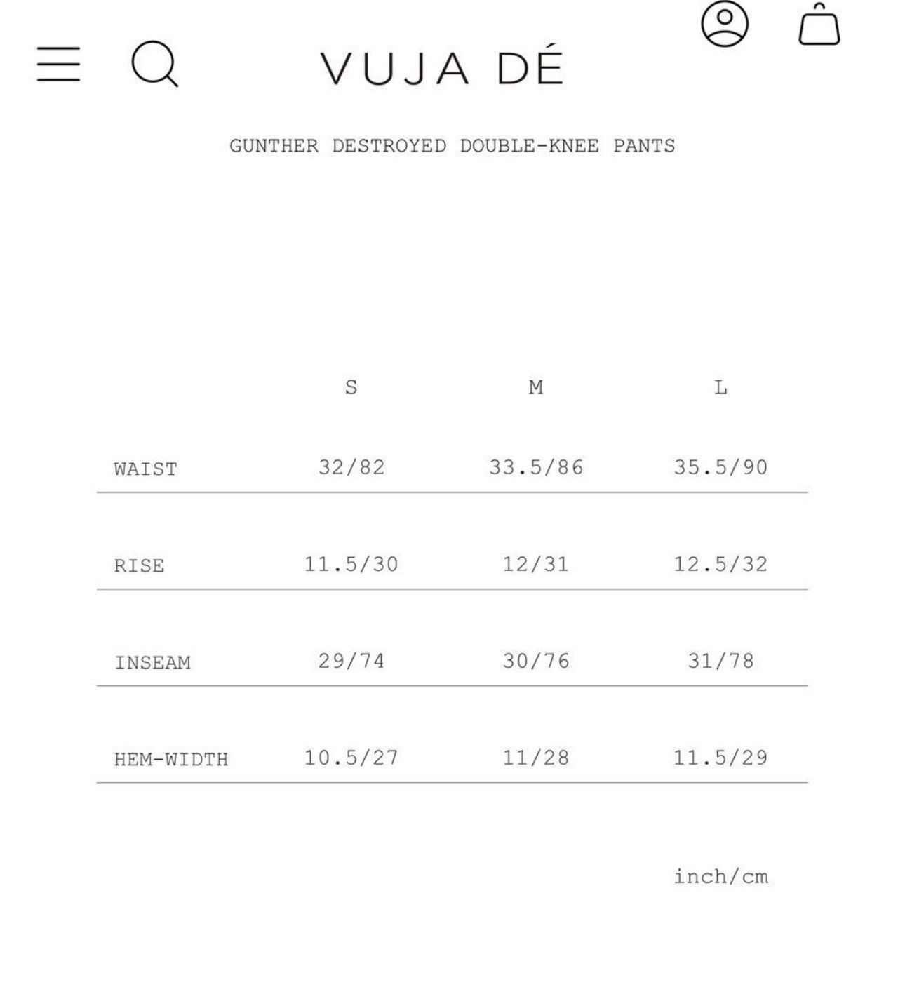 Vuja De GUNTHER DESTROYED DOUBLE-KNEE PANTS IN BRUSHED COTTON Size US 35 - 10 Thumbnail