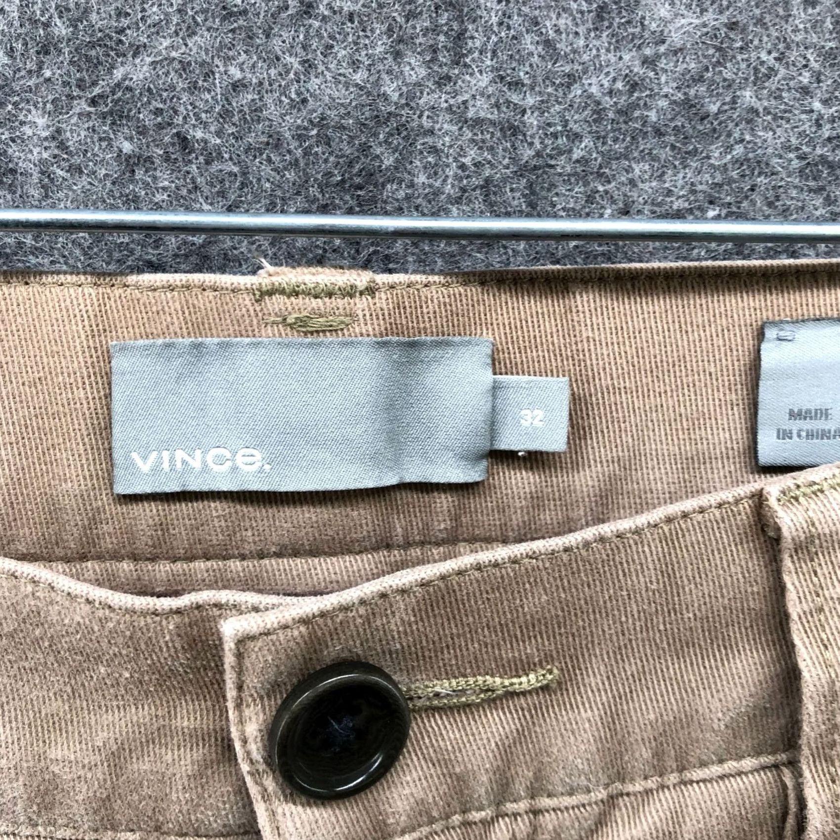 Vince Vince Slim Straight Chino Pants Mens 32x33 Beige Twill 5-Pocket Stretch Flat Front Straight Leg, Pre-Owned, Regular Size, Vintage No Size US 32 / EU 48 - 6 Thumbnail