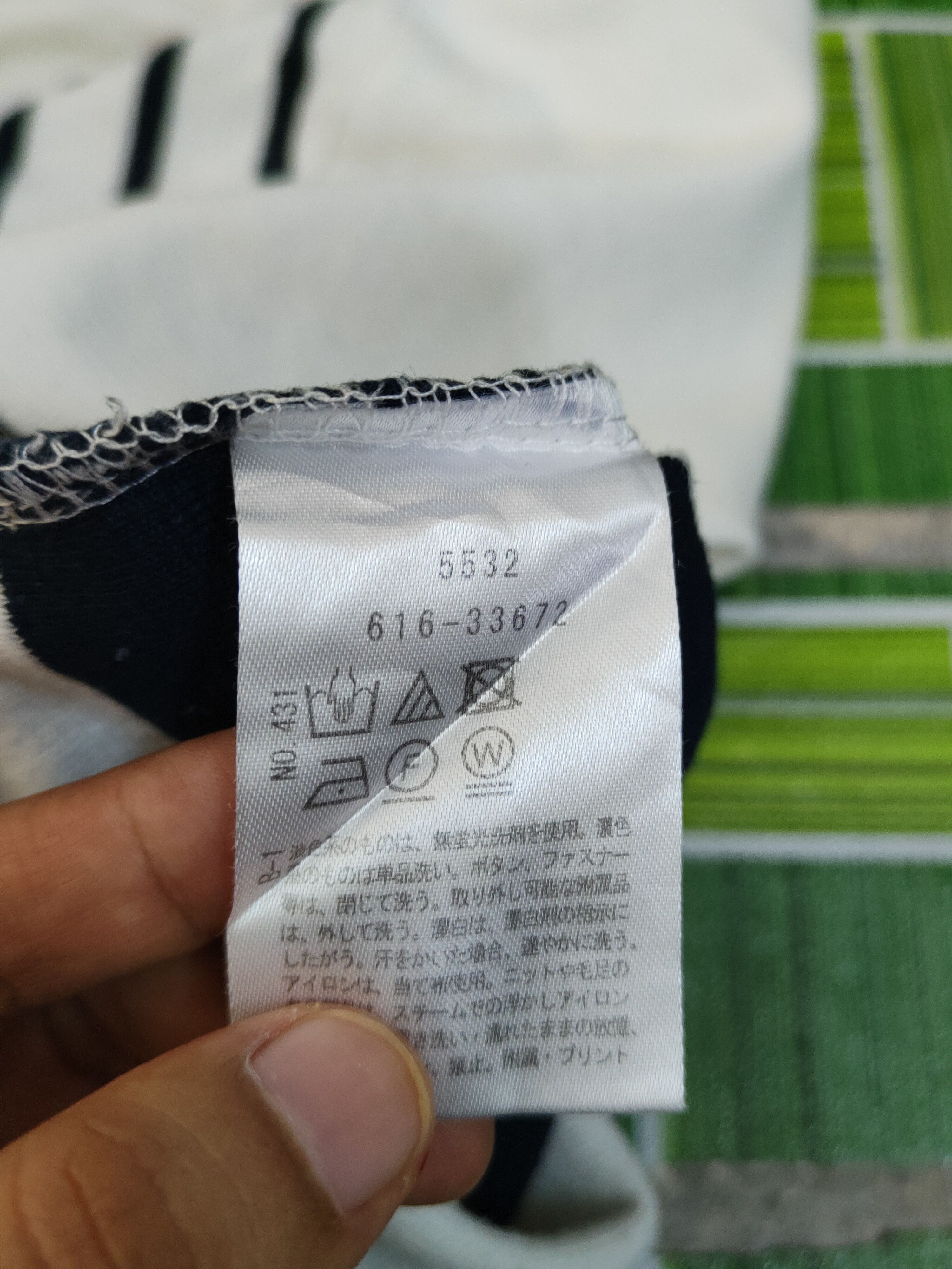 Japanese Brand The Shop TK White Navy stripe Long Sleeve T-shirts #W1336 Size US M / EU 48-50 / 2 - 10 Thumbnail