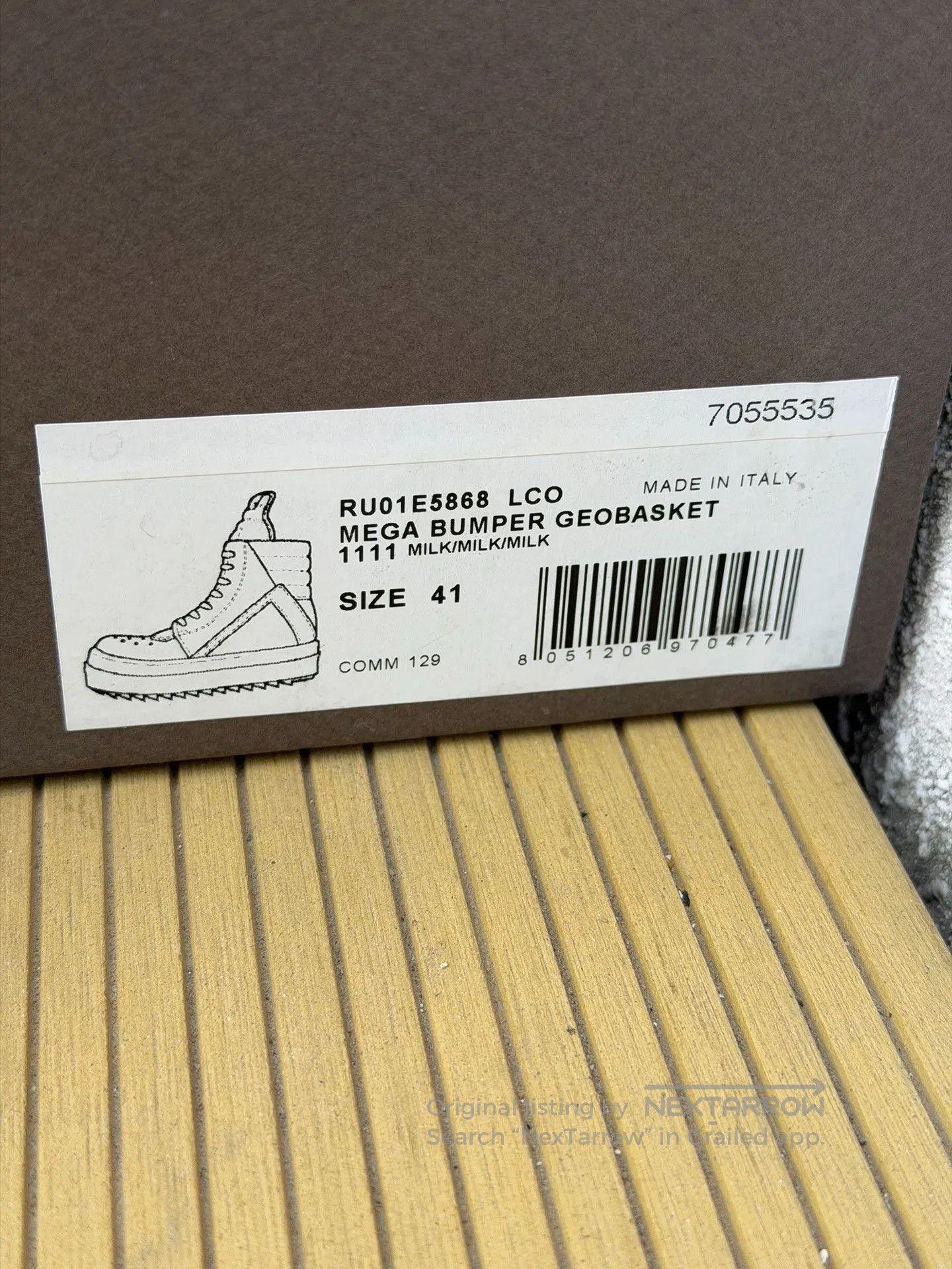 Rick Owens Rick Owens Bumper High-Top White Platform. Size US 8 / EU 41 - 9 Thumbnail