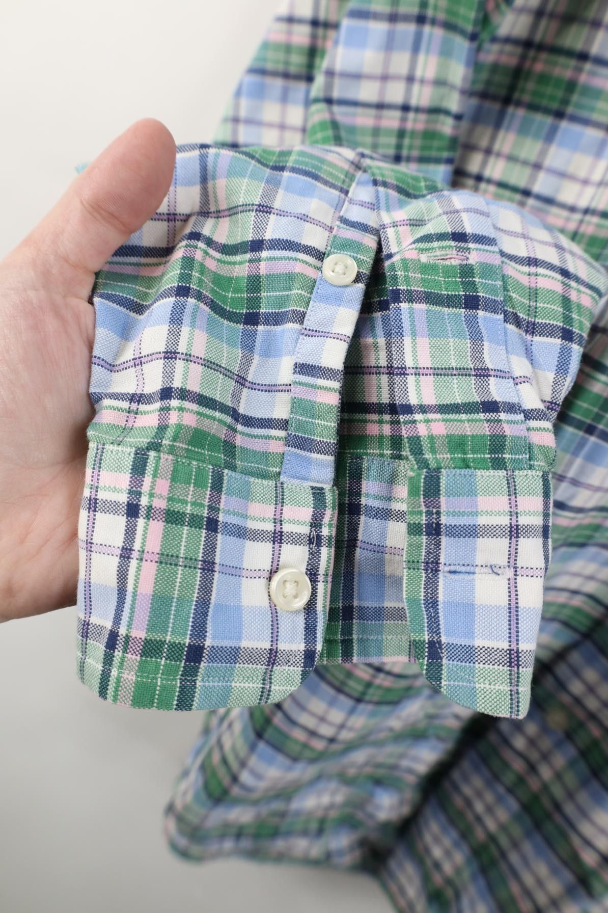 Polo Ralph Lauren Vintage 90s Ralph Lauren Oxford Button Down Shirt Plaid Size US S / EU 44-46 / 1 - 9 Thumbnail