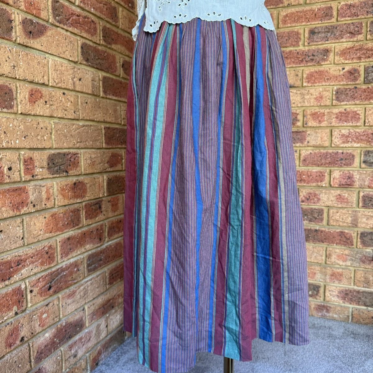 Calvin Klein × Vintage Calvin Klein midi striped skirt Size 28" / US 6 / IT 42 - 5 Thumbnail