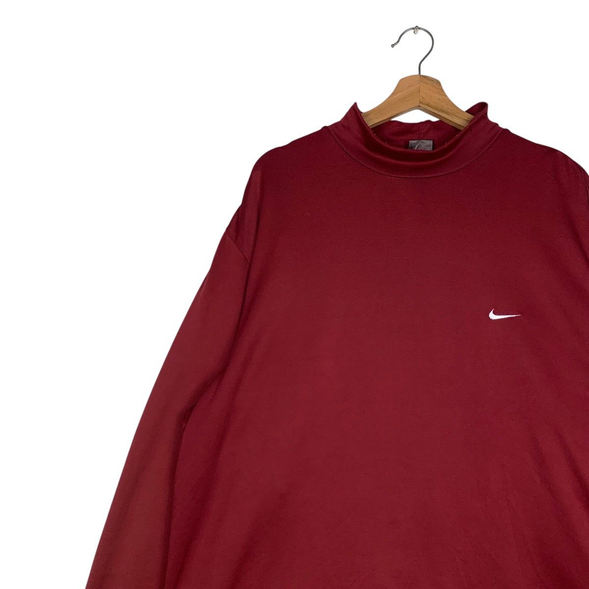 Nike × Tiger Woods Nike Tiger Woods Mock Turtleneck Maroon Shirt #1494-C67 Size US XL / EU 56 / 4 - 6 Thumbnail