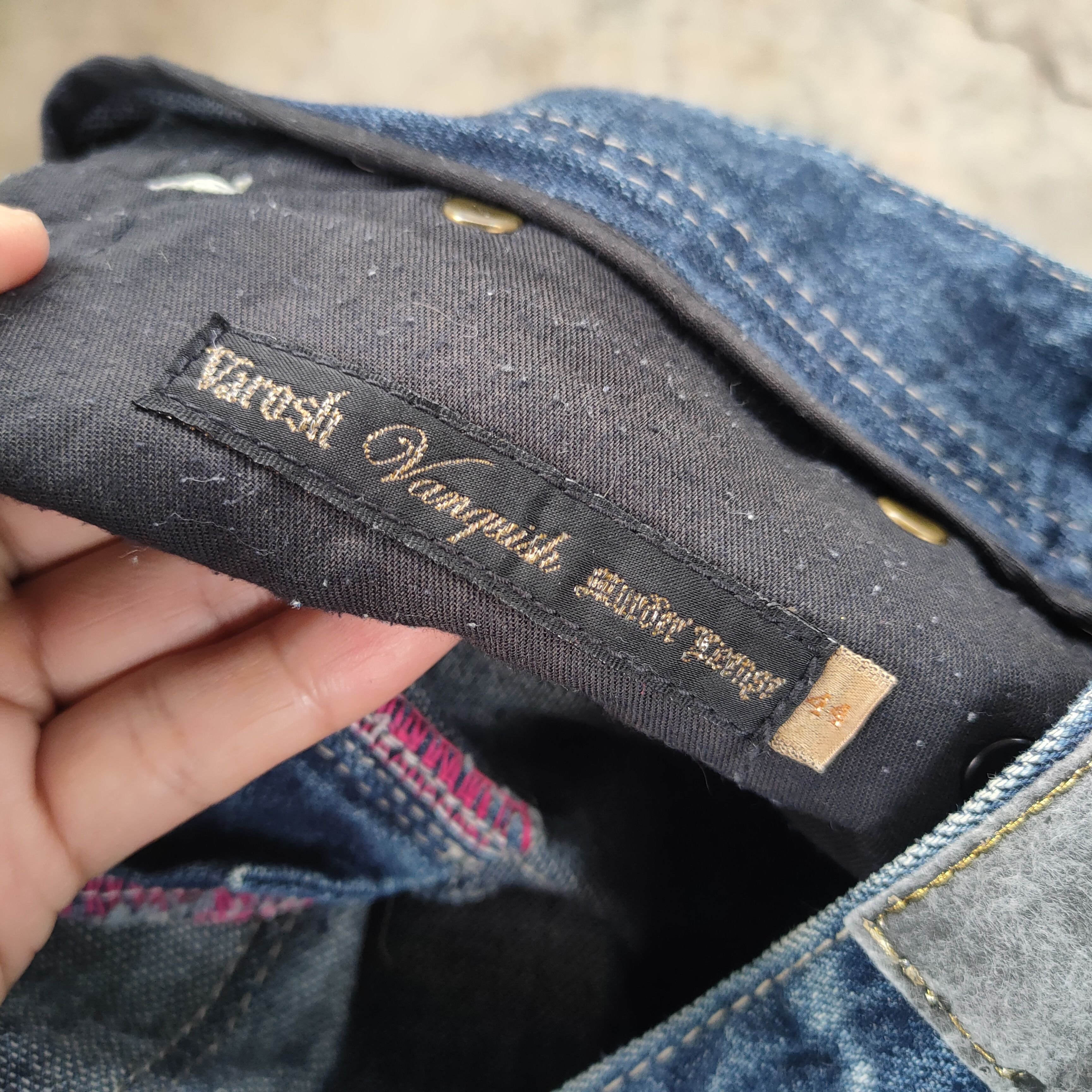 Vanquish VINTAGE VANQUISH FLARE STORM FADED RIPPED DENIM JEANS PANTS Size US 32 / EU 48 - 12 Thumbnail
