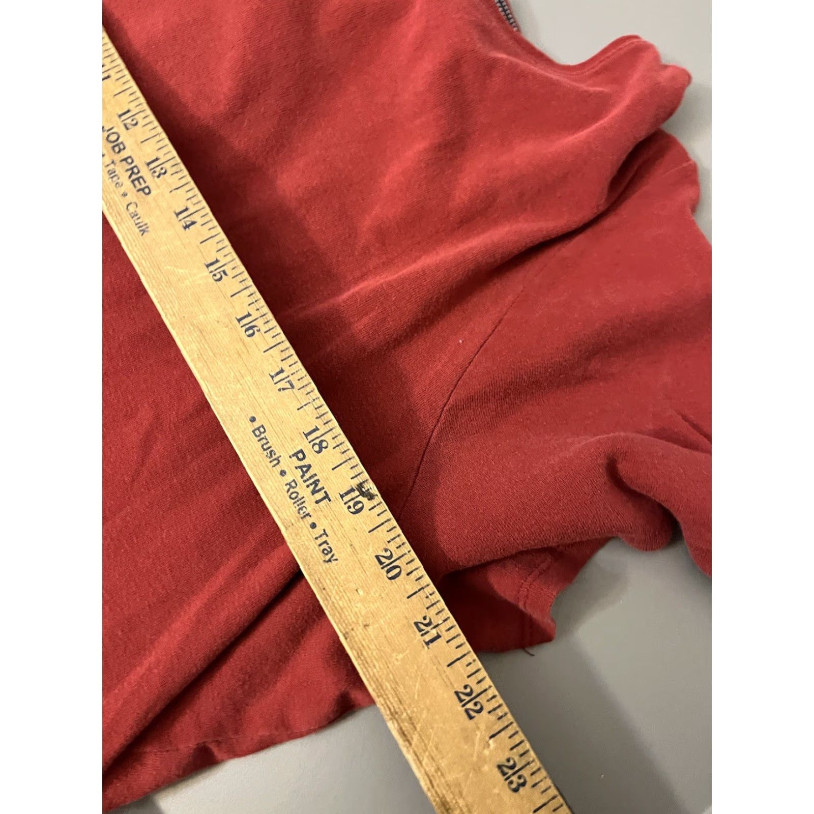 Croft & Barrow Croft & Barrow T-Shirt Women's 1X Red Knit Top Round Neck Short Sleeves 100% Cotton Basic Size XL / US 12-14 / IT 48-50 - 5 Thumbnail