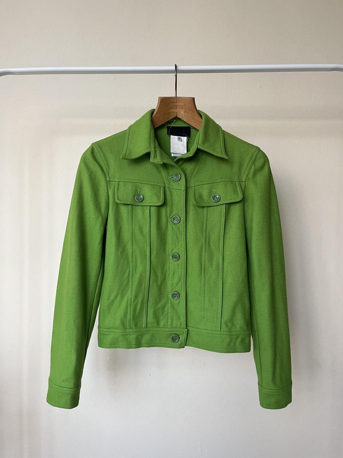 Dolce & Gabbana Dolce & Gabbana Green Neon Wool Jacket Size XS / US 0-2 / IT 36-38 - 1 Thumbnail