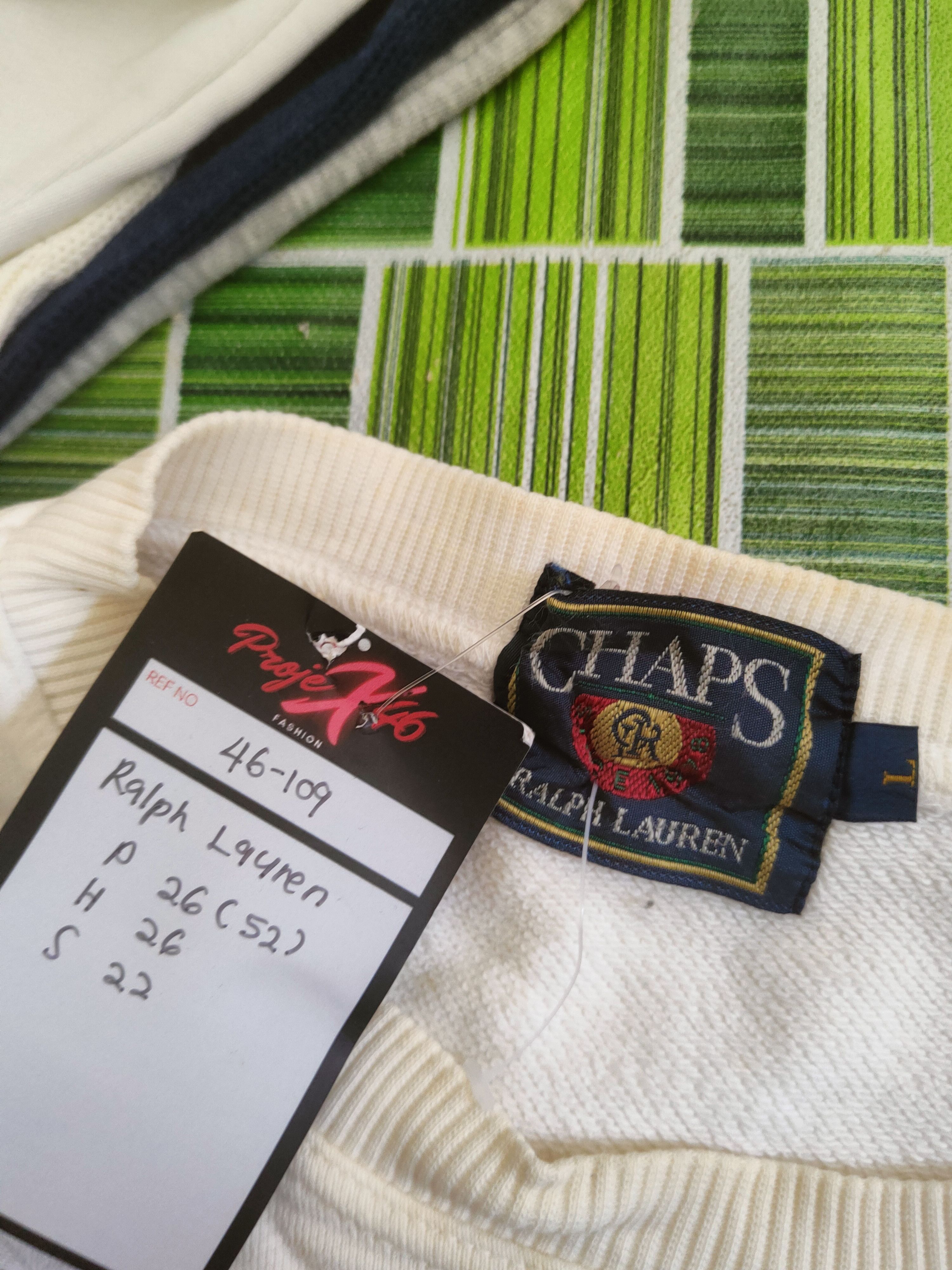 Chaps Ralph Lauren DL Chaps Ralph Lauren White Sweatshirts #46-109 Size US L / EU 52-54 / 3 - 12 Thumbnail