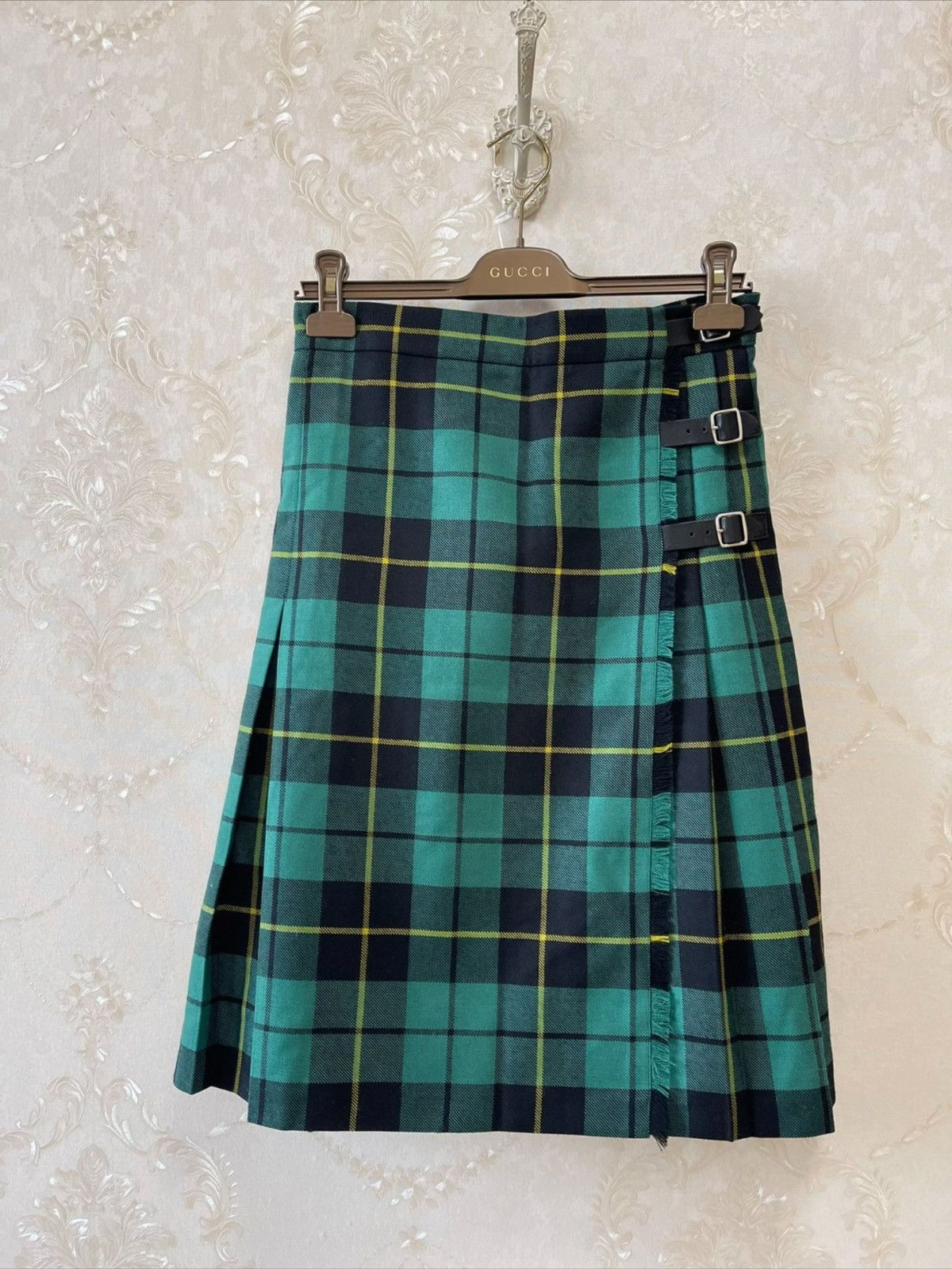 Gucci GUCCI Plaid Print Knee-Length Skirt Size 28" / US 6 / IT 42 - 3 Thumbnail