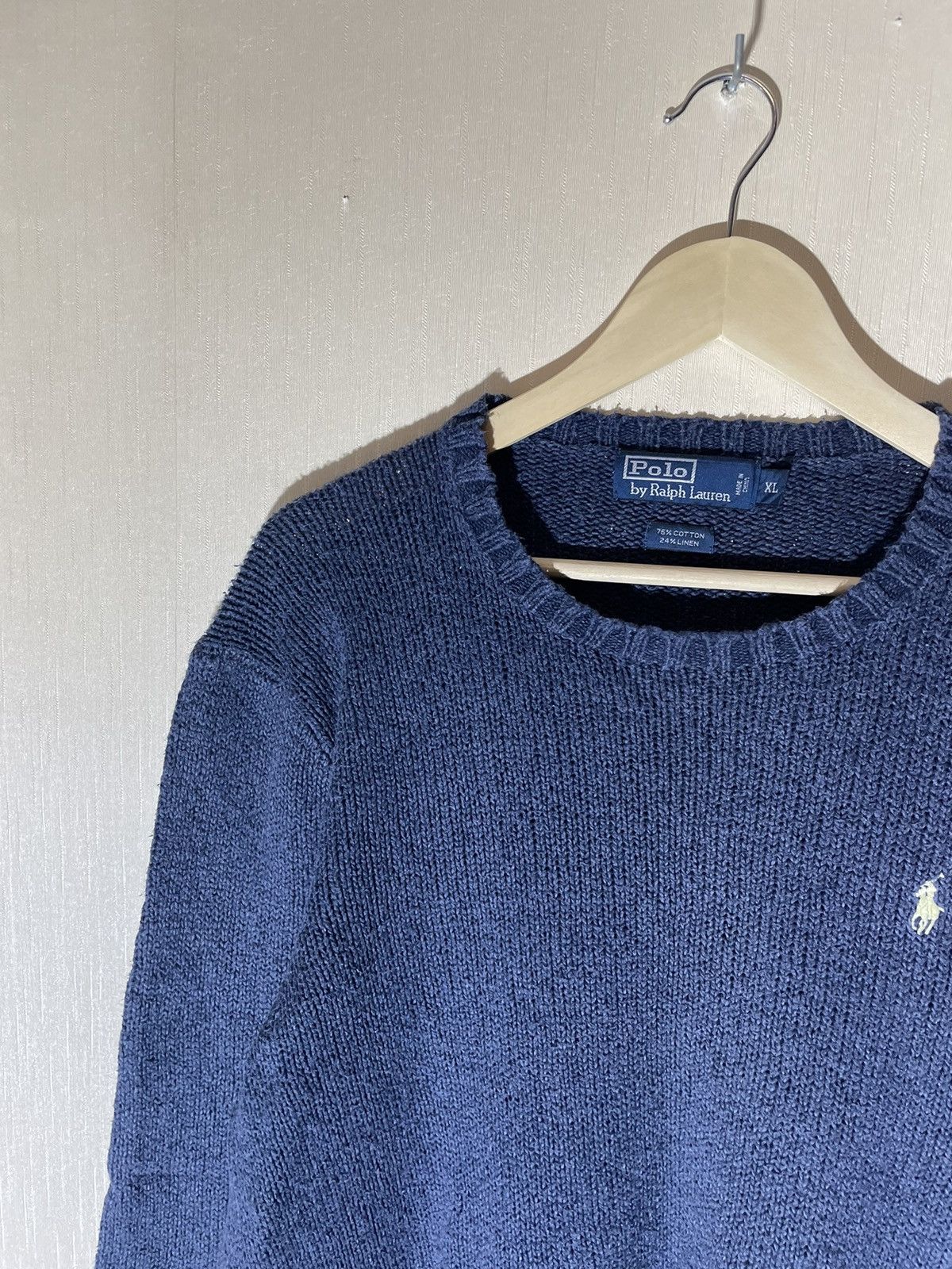 Japanese Brand × Polo Ralph Lauren × Vintage Polo Ralph Lauren vintage knitwear linen sweater Size US XL / EU 56 / 4 - 3 Thumbnail