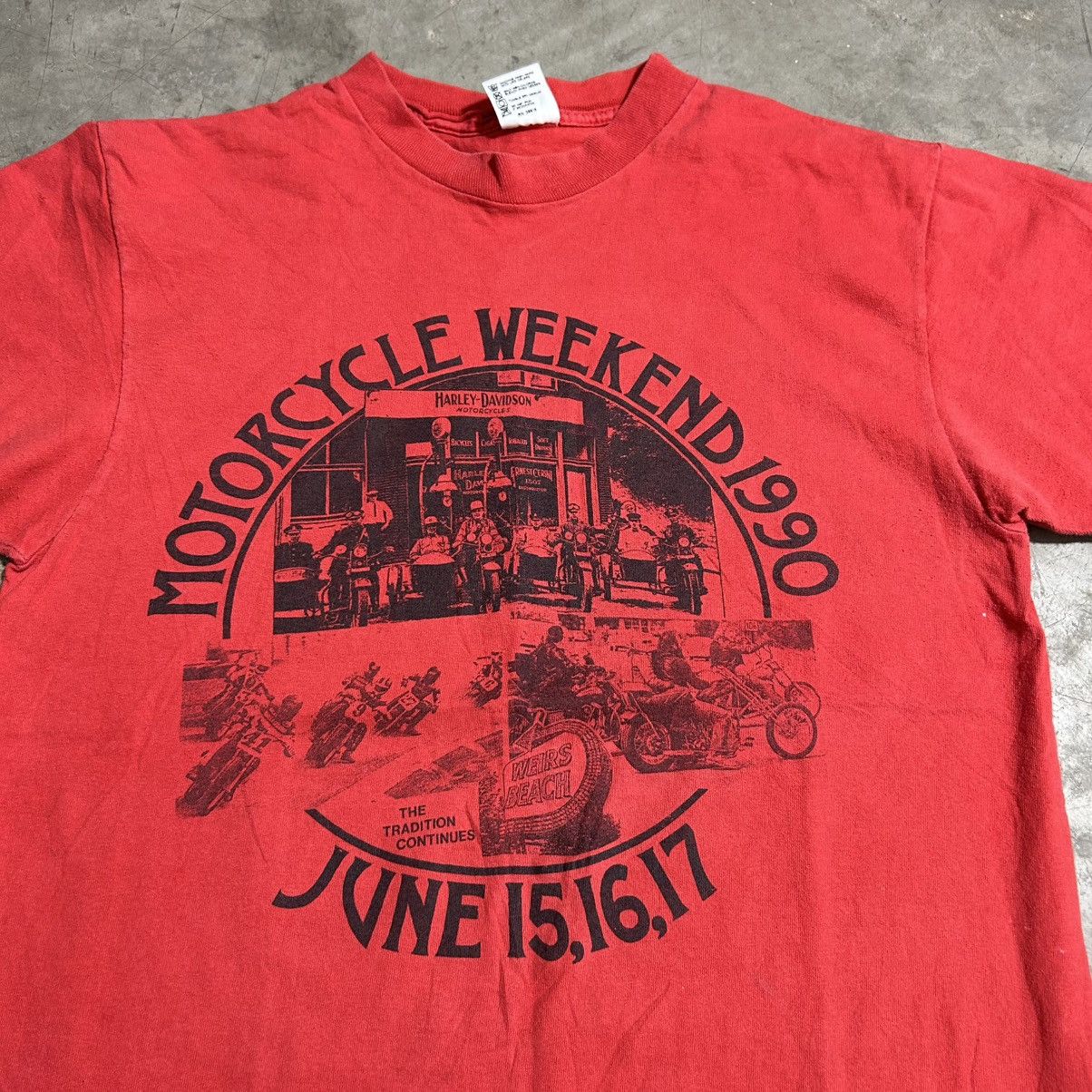 Harley Davidson × Vintage 1990 Motorcycle Weekend Gipsy Tour Laconia Size US L / EU 52-54 / 3 - 3 Thumbnail