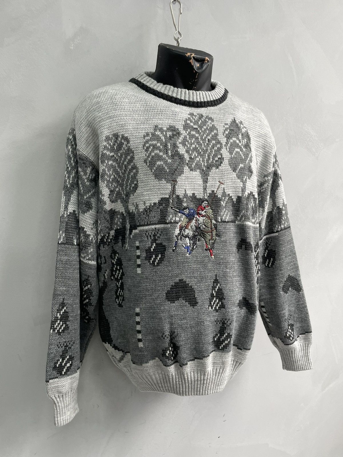 Lacoste Lacoste chemise style over print sweater crewneck y2k Size US L / EU 52-54 / 3 - 2 Thumbnail