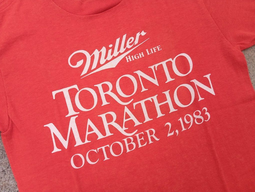 Vintage VTG Toronto Marathon 1983 🏃 Tshirt 50/50 Size US XS / EU 42 / 0 - 3 Thumbnail