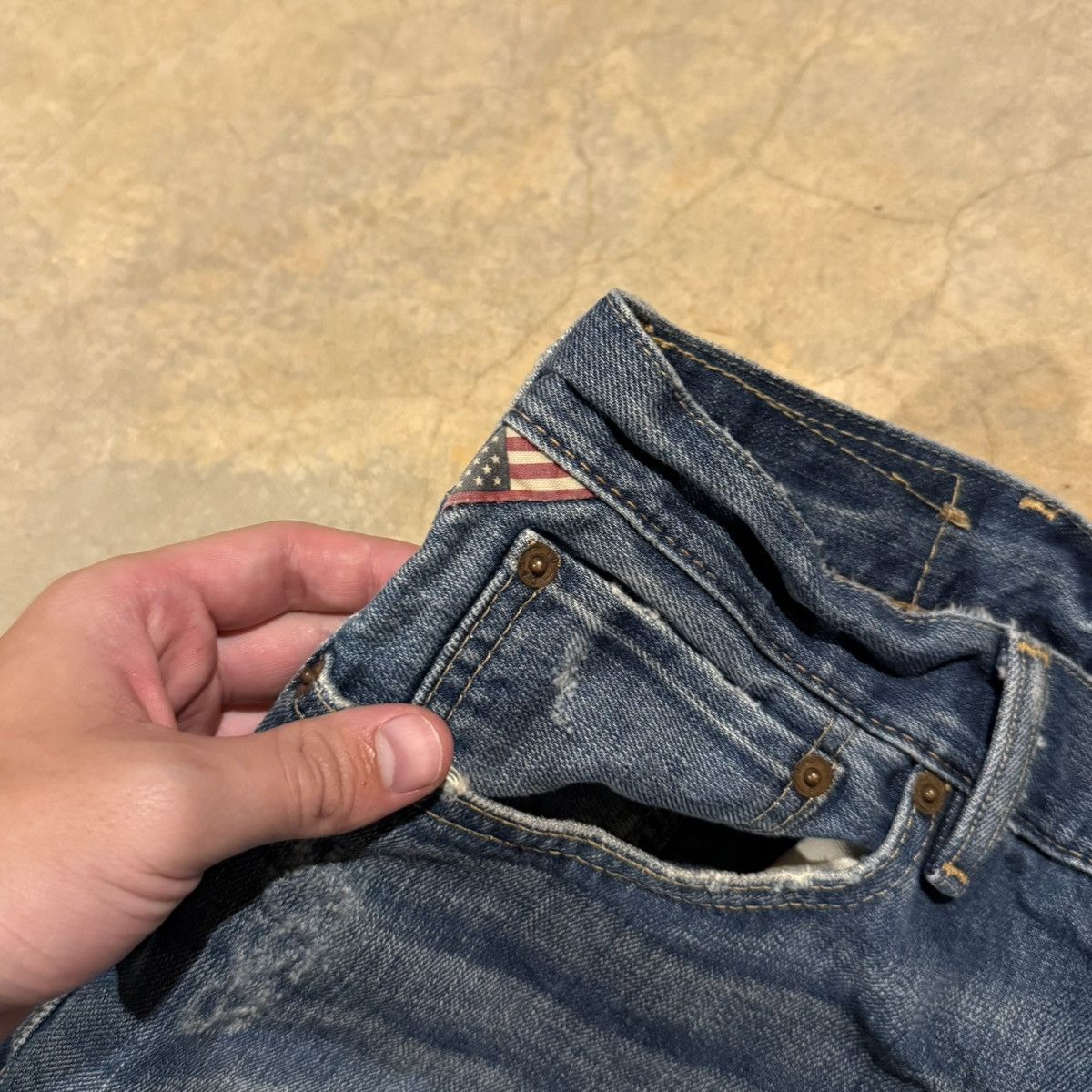Denim & Supply Ralph Lauren Vintage 2000s Polo Denim & Supply Faded Jeans Grunge ERD Size US 38 / EU 54 - 5 Thumbnail