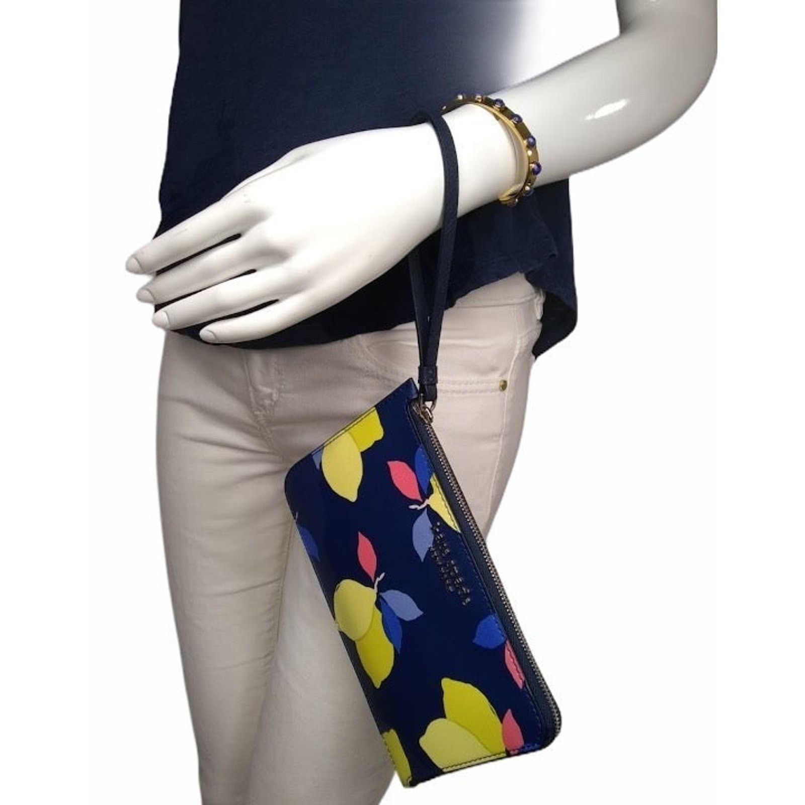 Kate Spade Kate Spade Cameron Medium Lemon Wristlet Bag Size ONE SIZE - 2 Thumbnail