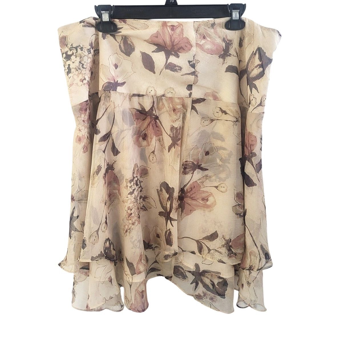 Lauren Ralph Lauren NWT LAUREN RALPH LAUREN FLORAL RUFFLED GEORGETTE SKIRT-Sz 16 Size 38" / US 16 / IT 52 - 2 Thumbnail