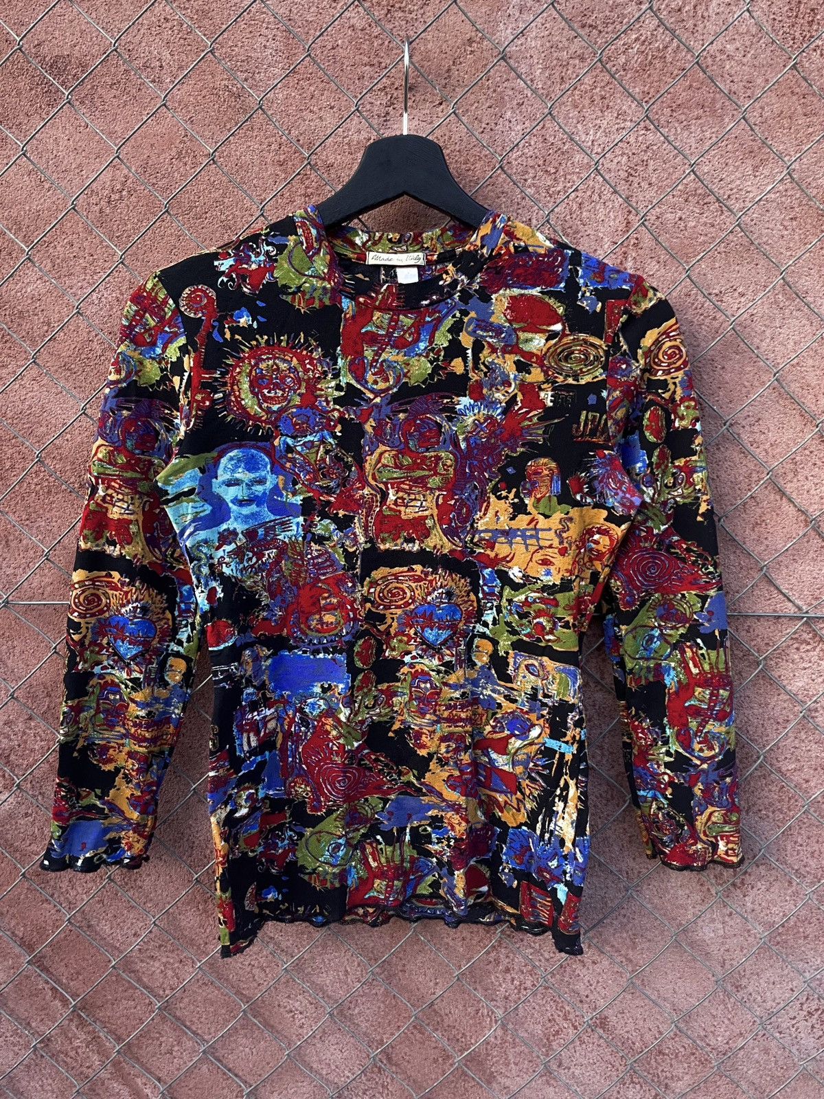 Jean Paul Gaultier SS2000 Gaultier Basquiat Mesh Top Size S / US 4 / IT 40 - 1 Thumbnail