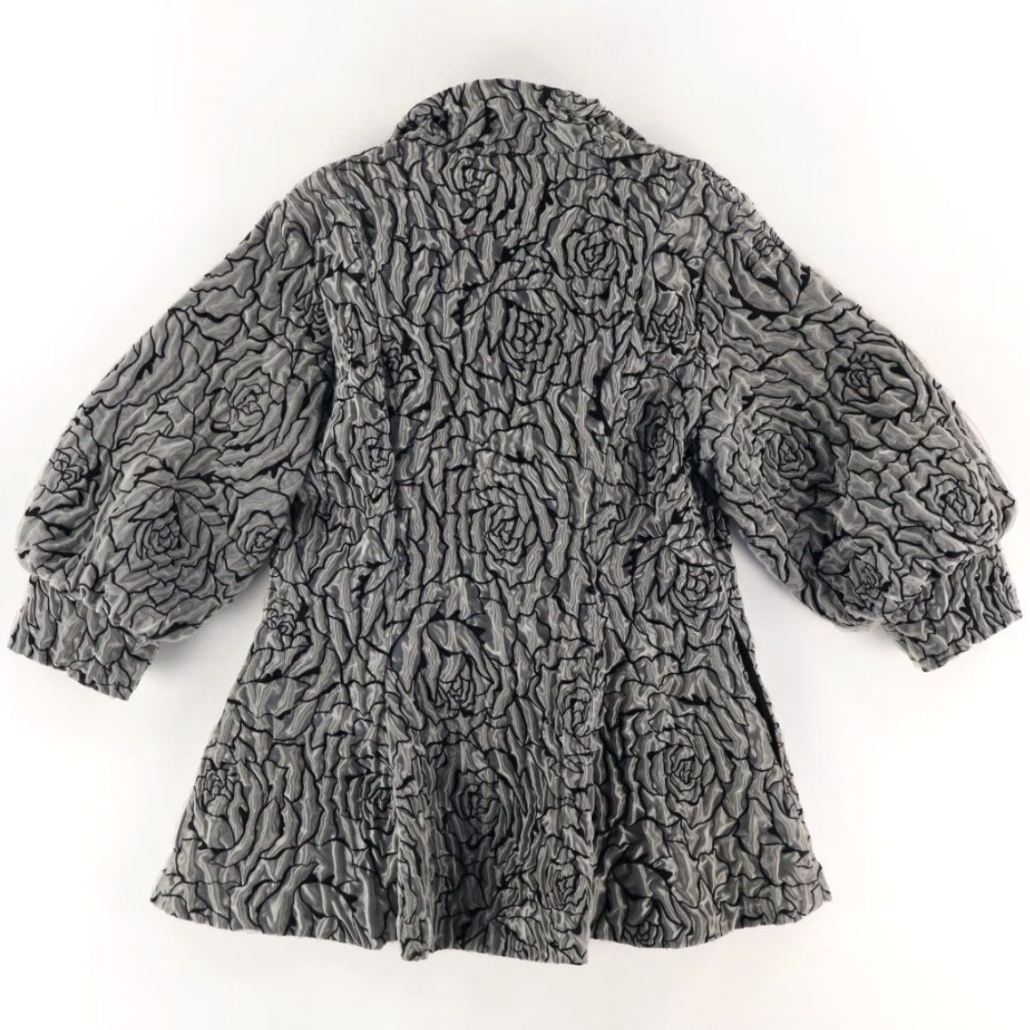 Vintage IC by Connie K Ruffle Toggle Coat Jacket Silver Women's M Shirt Size M / US 6-8 / IT 42-44 - 4 Thumbnail