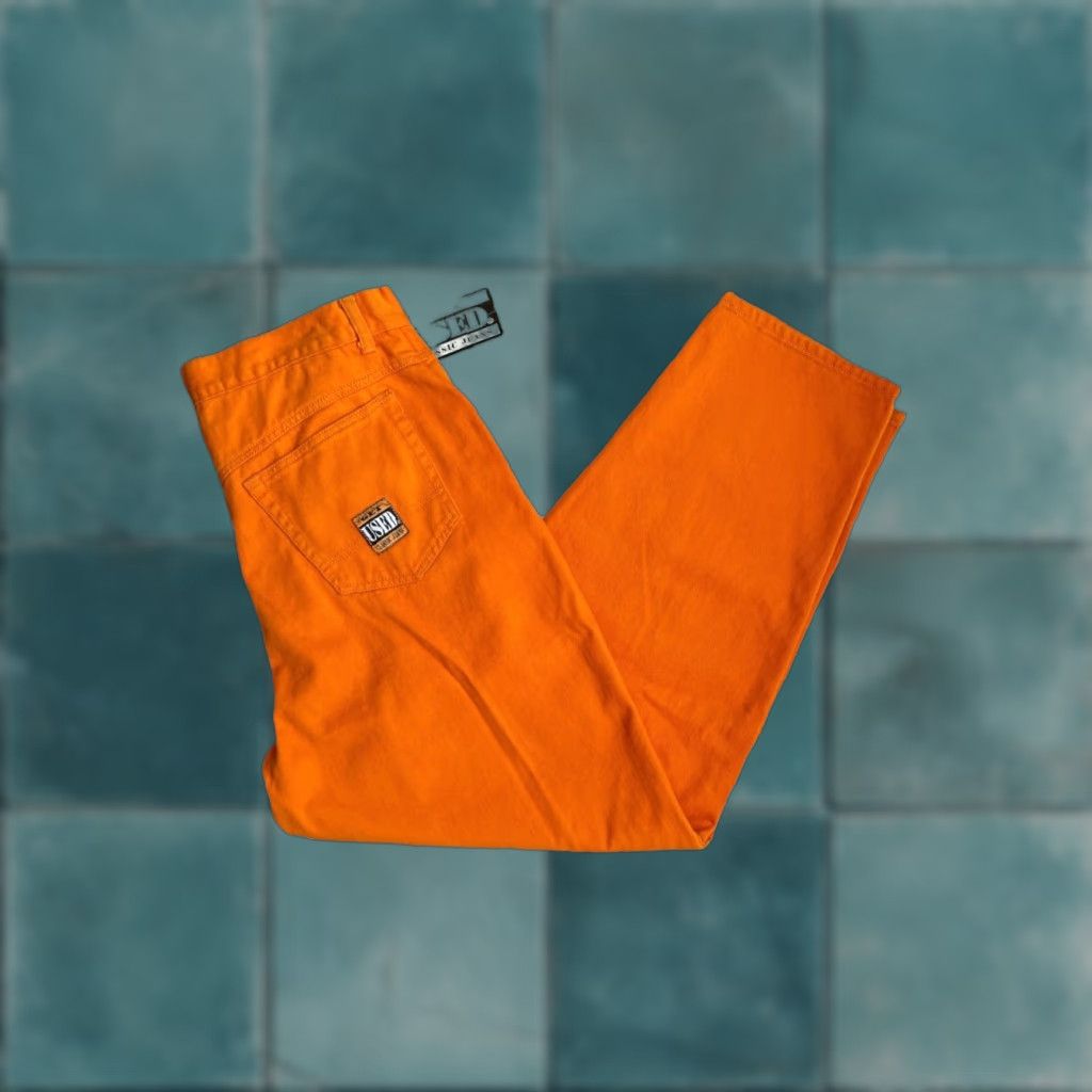 Vintage VINTAGE Get Used Jeans Mens 42 Orange 90s Deadstock NWT 33” Inseam Size US 42 / EU 58 - 1 Thumbnail