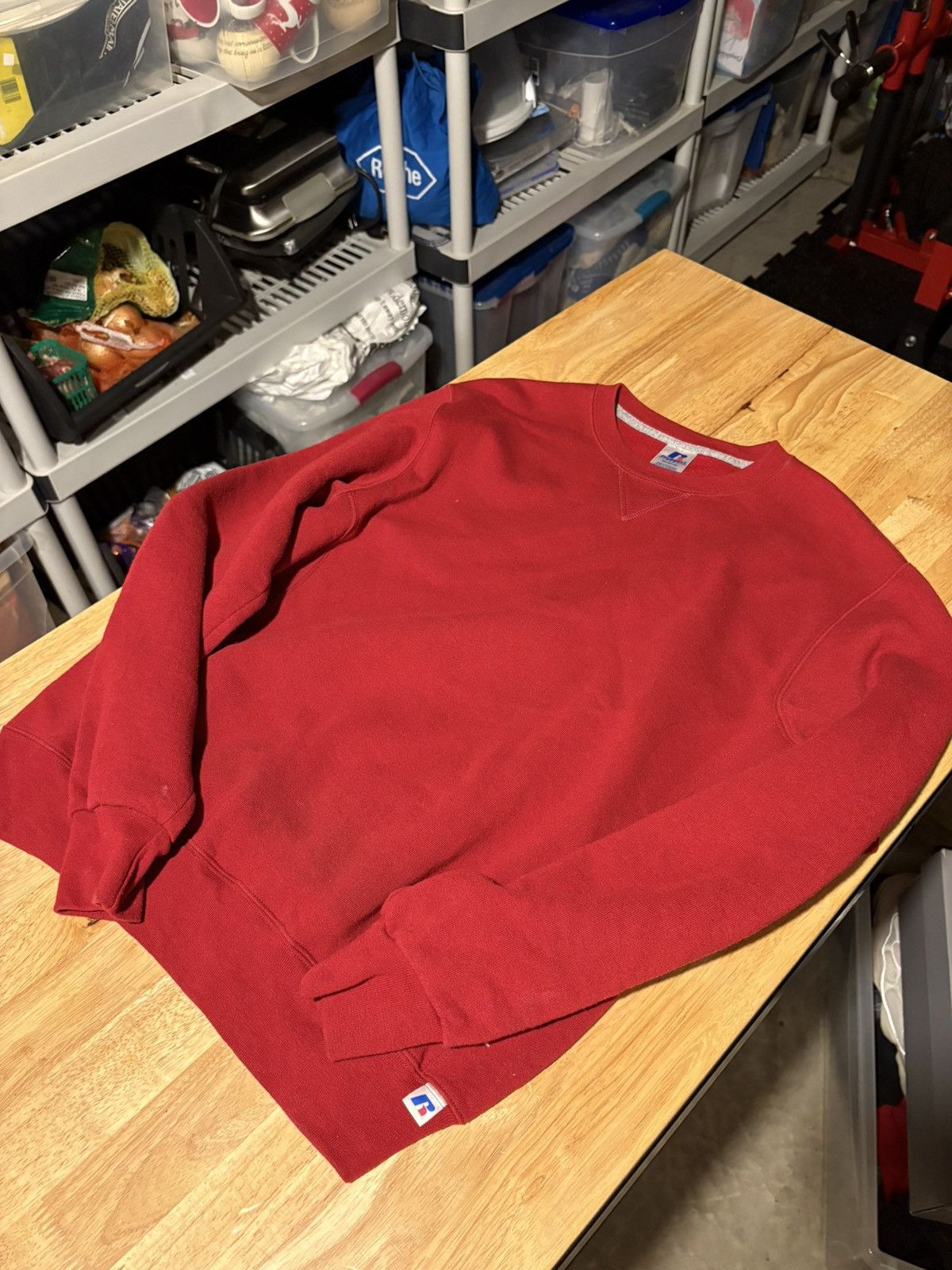 Russell Athletic Vintage Burgundy Russel Athletic Crewneck Size US M / EU 48-50 / 2 - 1 Thumbnail