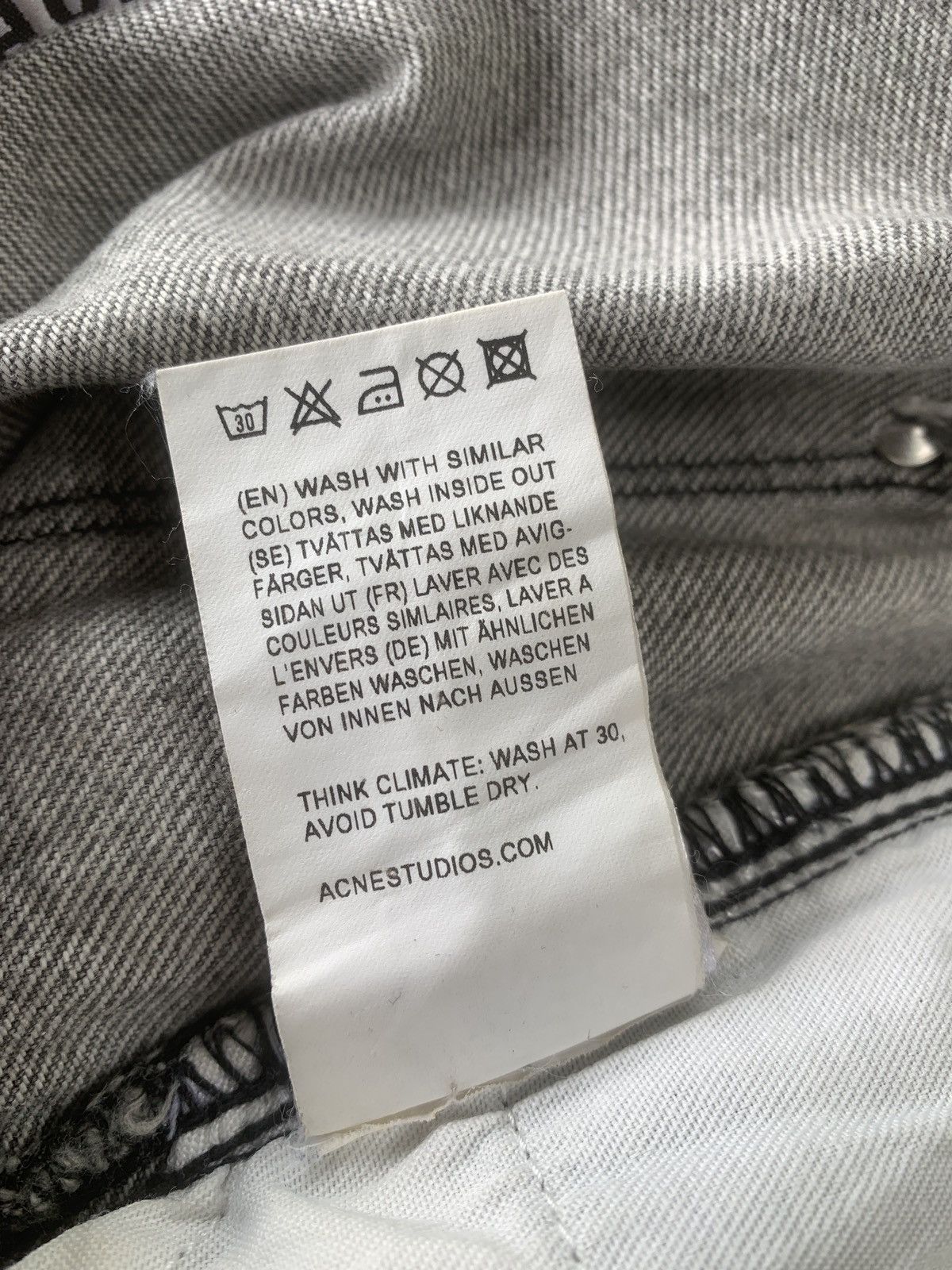 Acne Studios Acne studios max vintage grey denim pant Size US 32 / EU 48 - 6 Thumbnail