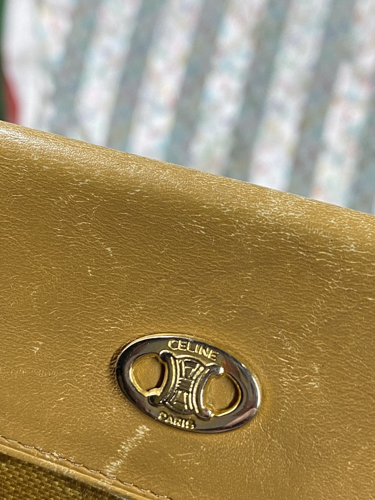 Celine × Designer Celine Vintage Womens Monogram Leather Wallet Size ONE SIZE - 3 Thumbnail