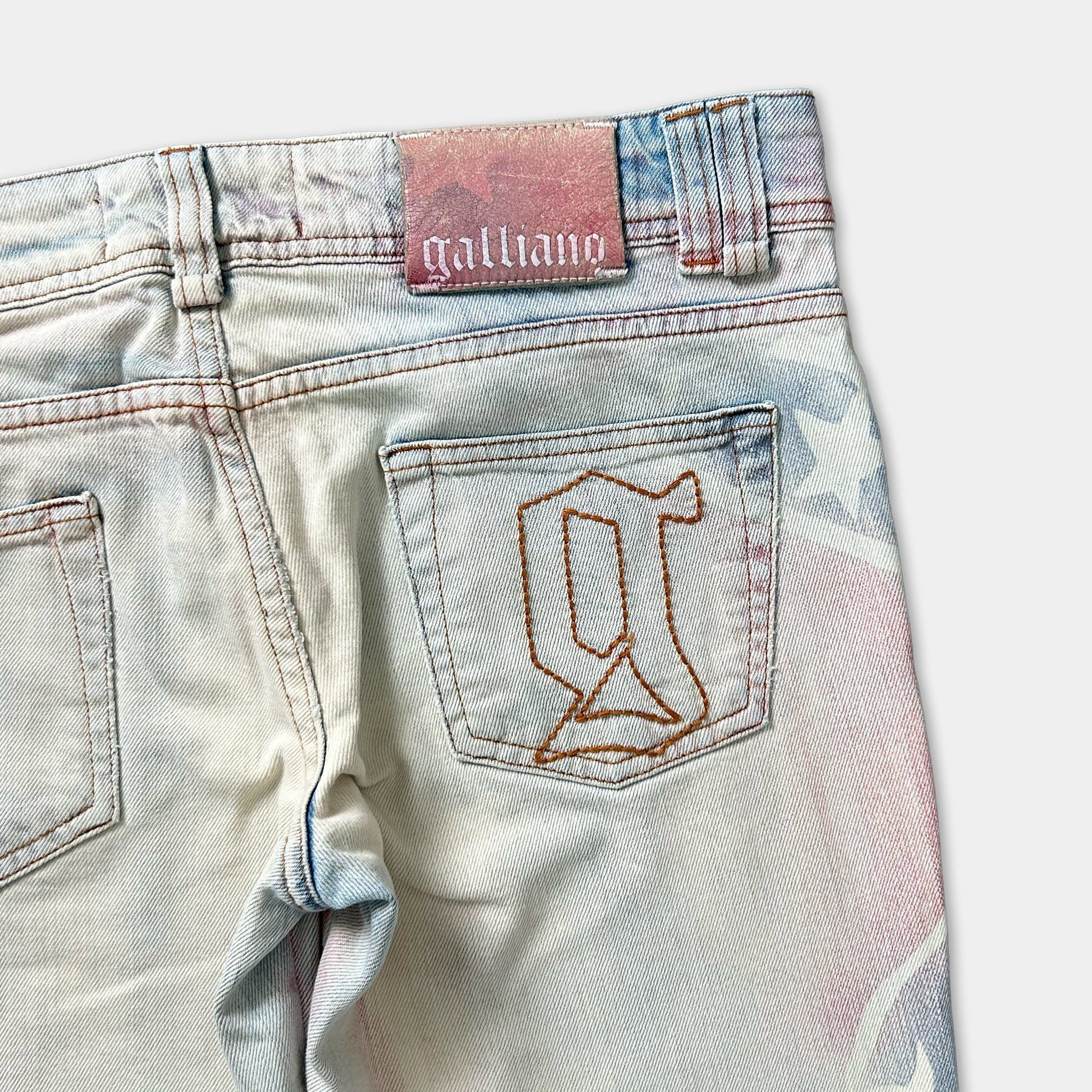 John Galliano John Galliano UK Flag Denim Jeans Size US 30 / EU 46 - 4 Thumbnail