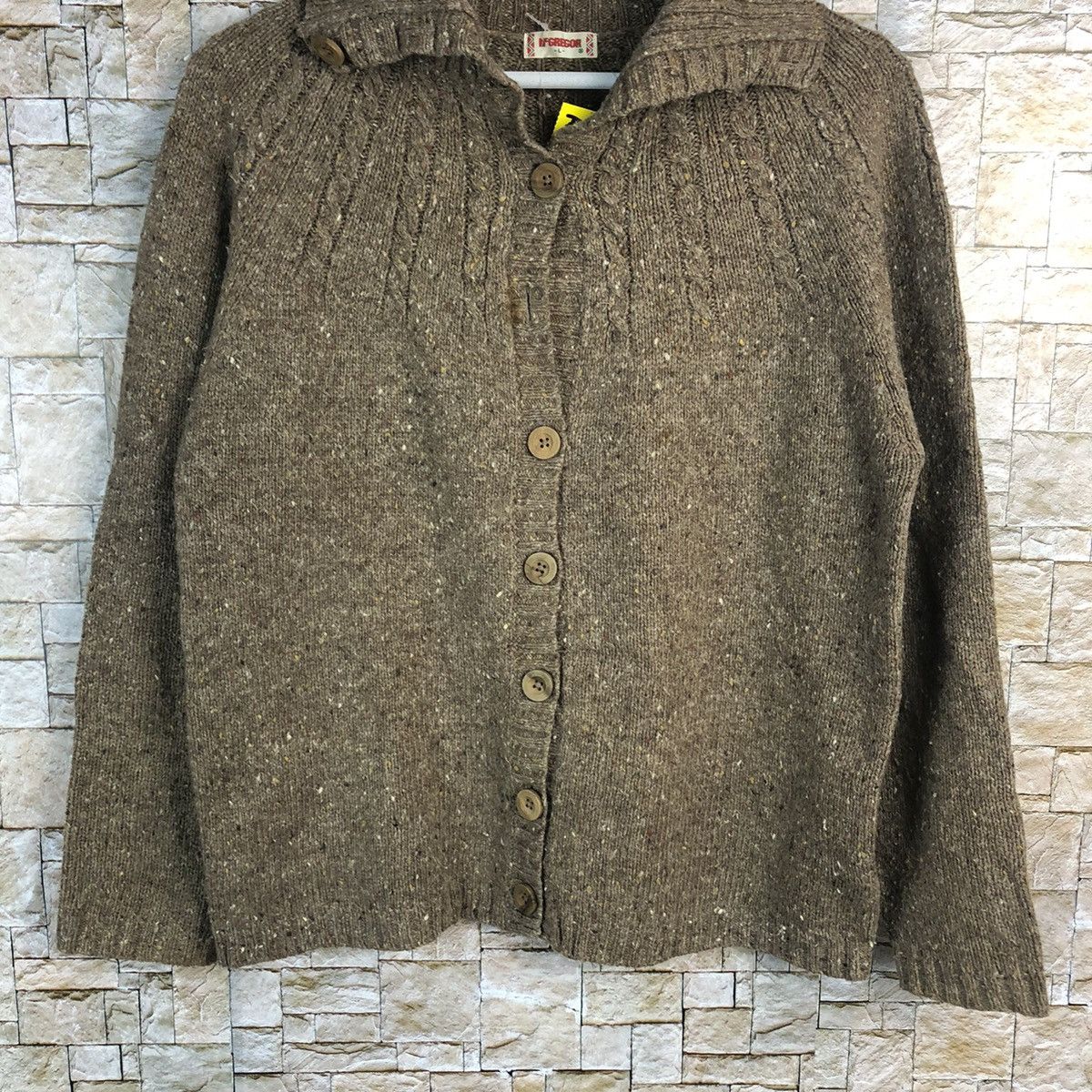 Homespun Knitwear × McGregor Mc Gregor Brown Knitwear #A945 Size L / US 10 / IT 46 - 3 Thumbnail
