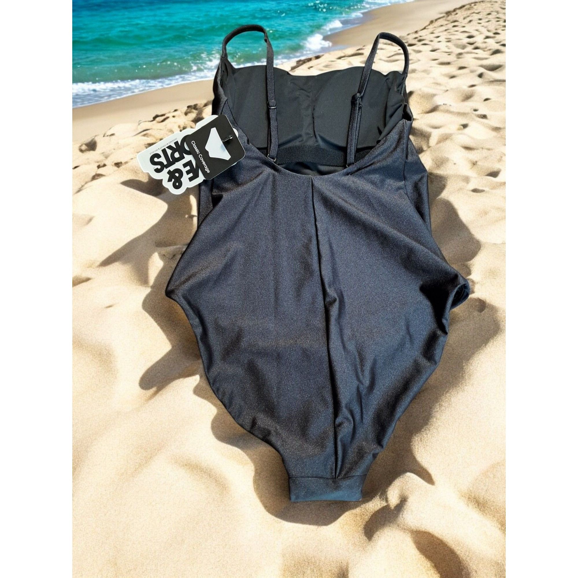 Other Love & Sports Women's Shimmer Scoop Neck One-Piece Swimsuit Size S / US 4 / IT 40 - 2 Thumbnail