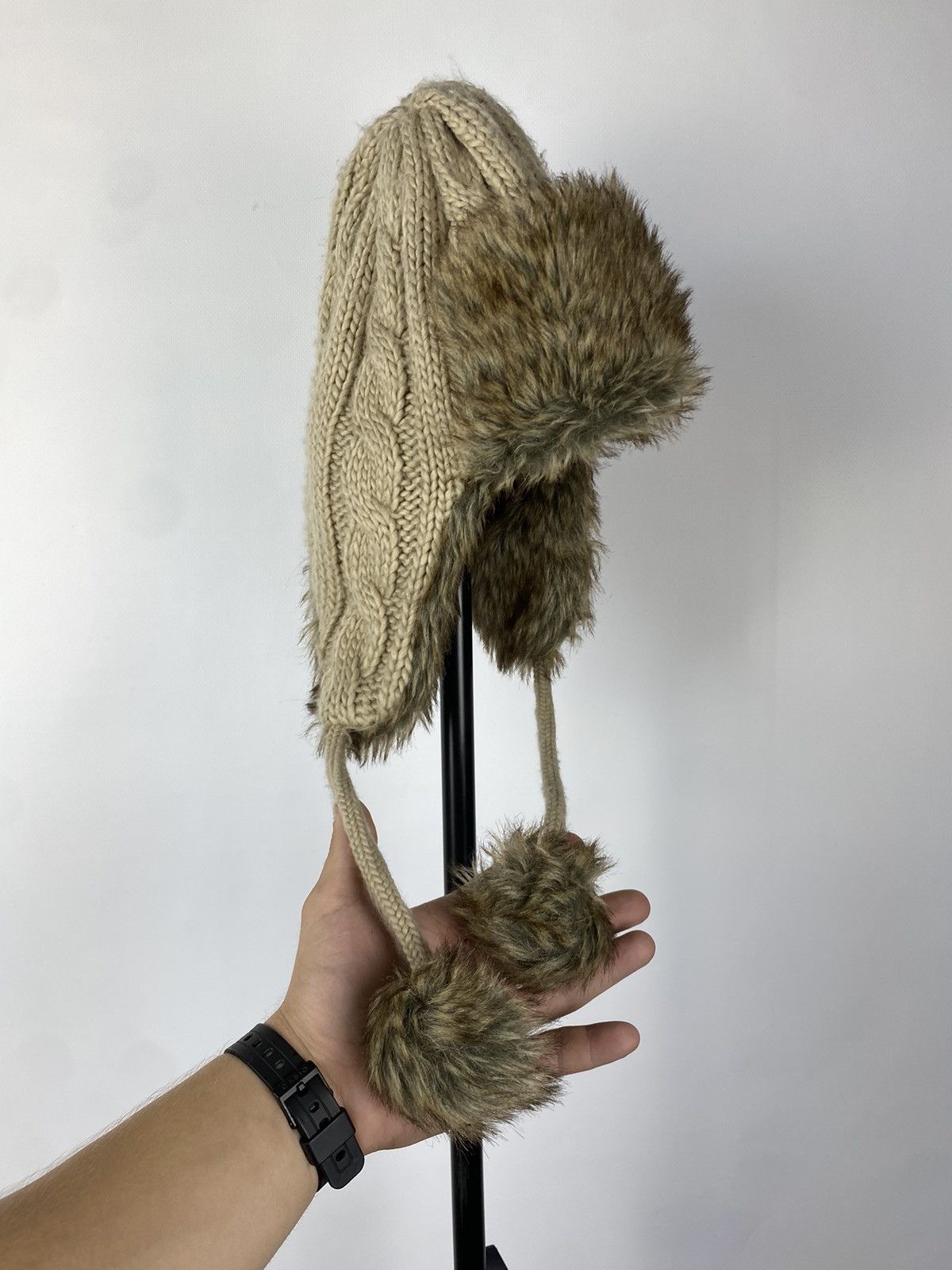 Hysteric Glamour × Japanese Brand Y2K American Vintage Fuzzy Hat Mohair Ushanka Beauty Beast Size ONE SIZE - 5 Thumbnail