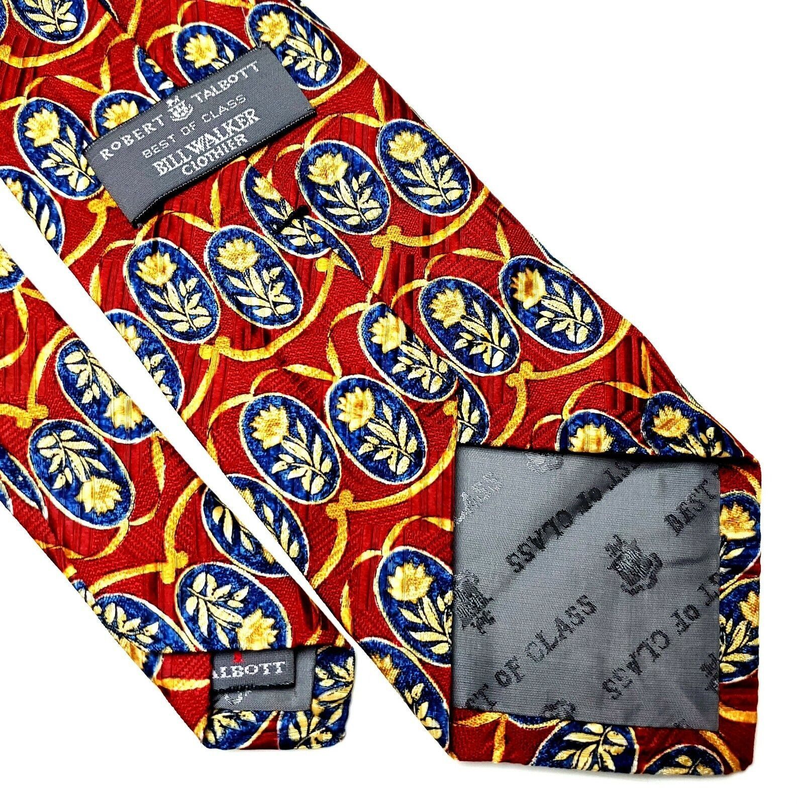 Robert Talbott Robert Talbott Best Of Class Silk Tie Print Red Floral Abstr Size ONE SIZE - 5 Thumbnail