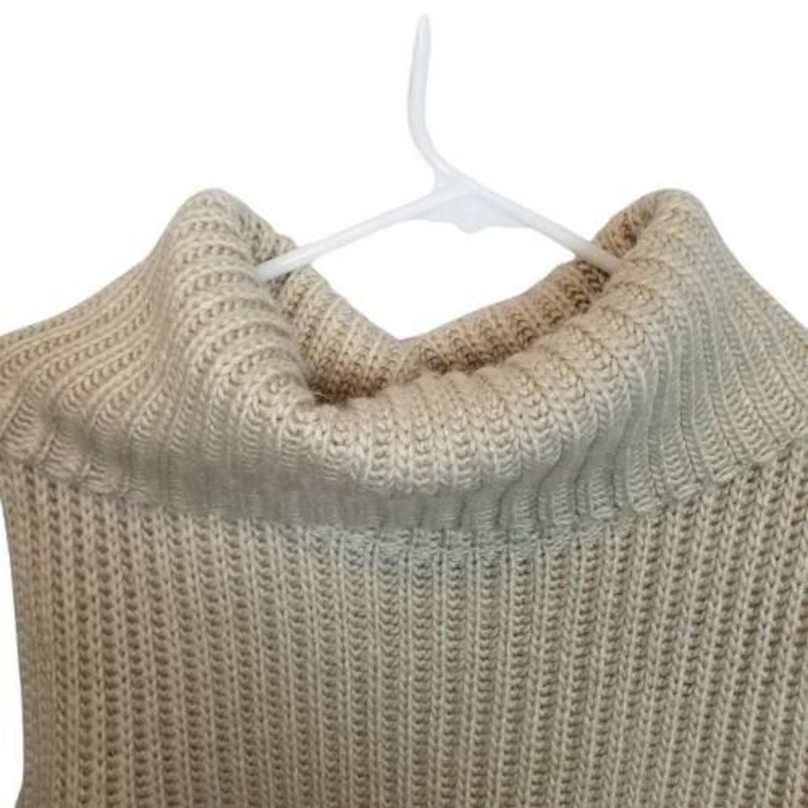 ASTR The Label ASTR Womens Wool Turtleneck Sweater Sz S Minimalist Neutral Size S / US 4 / IT 40 - 2 Thumbnail