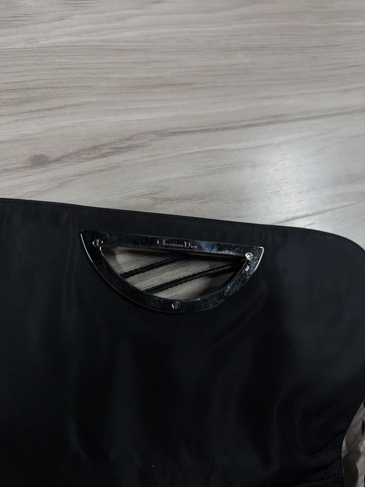 Dior Christian Dior Black Handbag Women’s Canvas Leather Tote Bag Size ONE SIZE - 13 Thumbnail