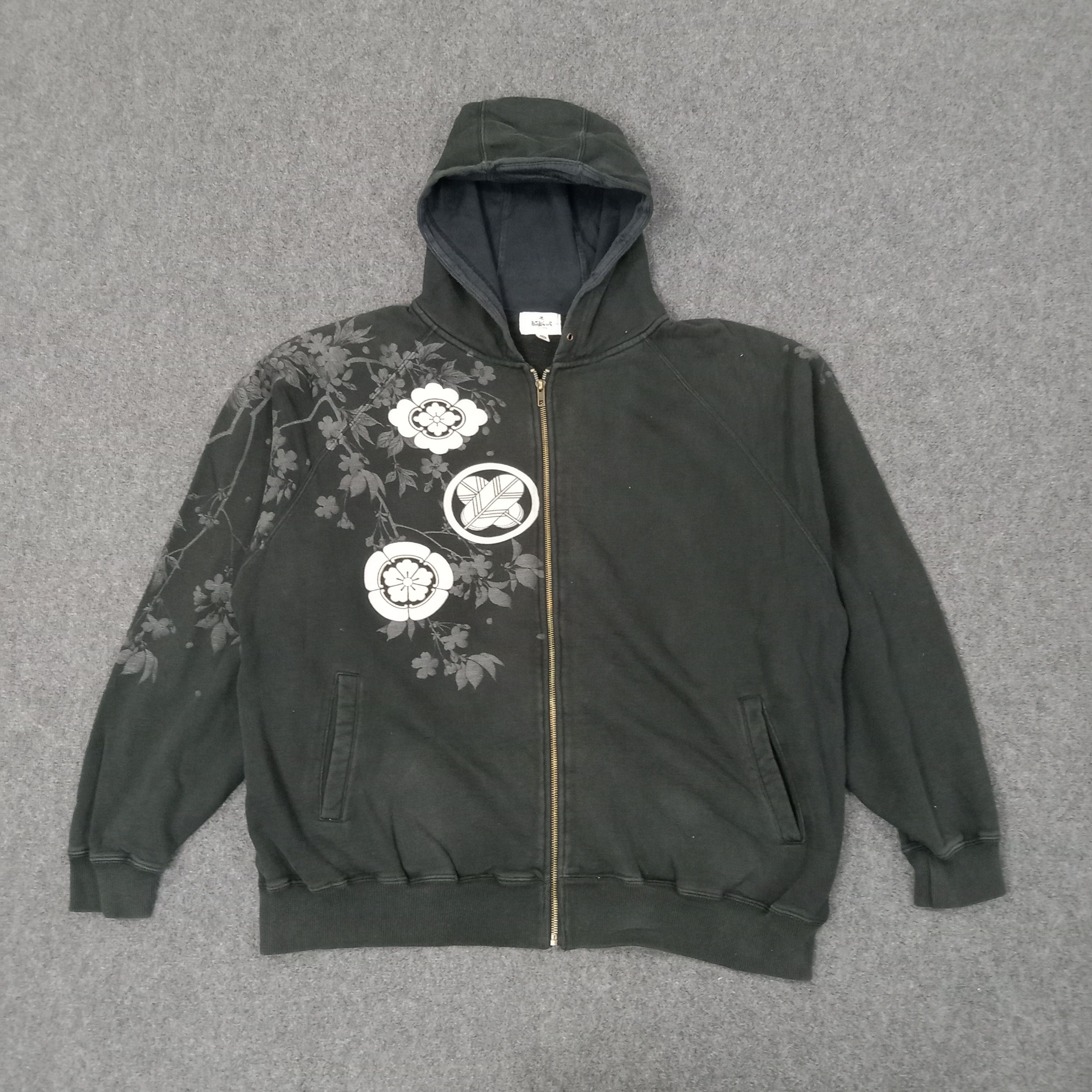 Japanese Brand Karakuri Tamashii Japanese Brand Sukajan Hoodies C242N17 Size US XXL / EU 58 / 5 - 4 Thumbnail
