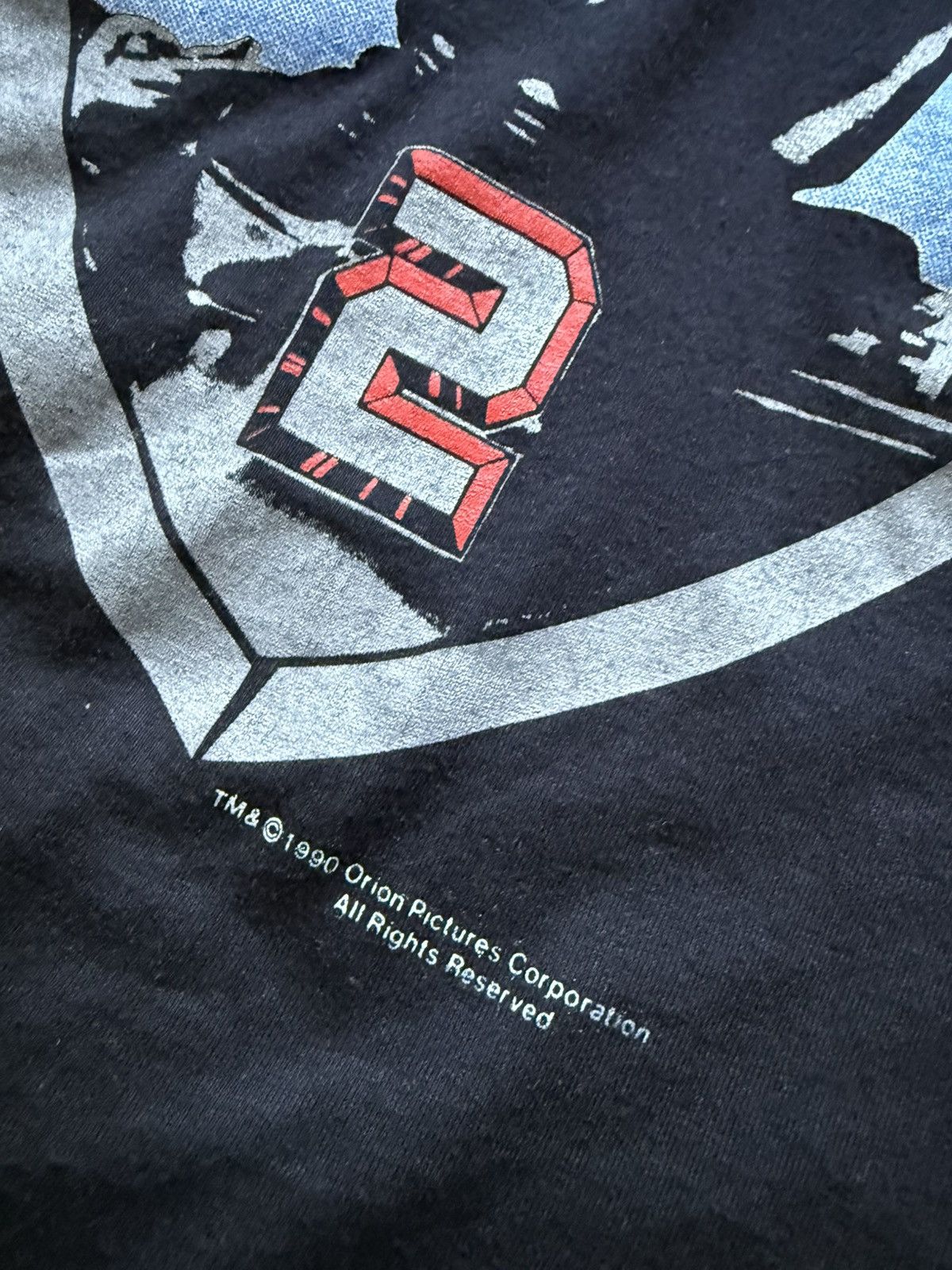 Anvil Vintage RoboCop 2 Movie T-Shirt 1990 Anvil USA Made Black Size US L / EU 52-54 / 3 - 2 Thumbnail