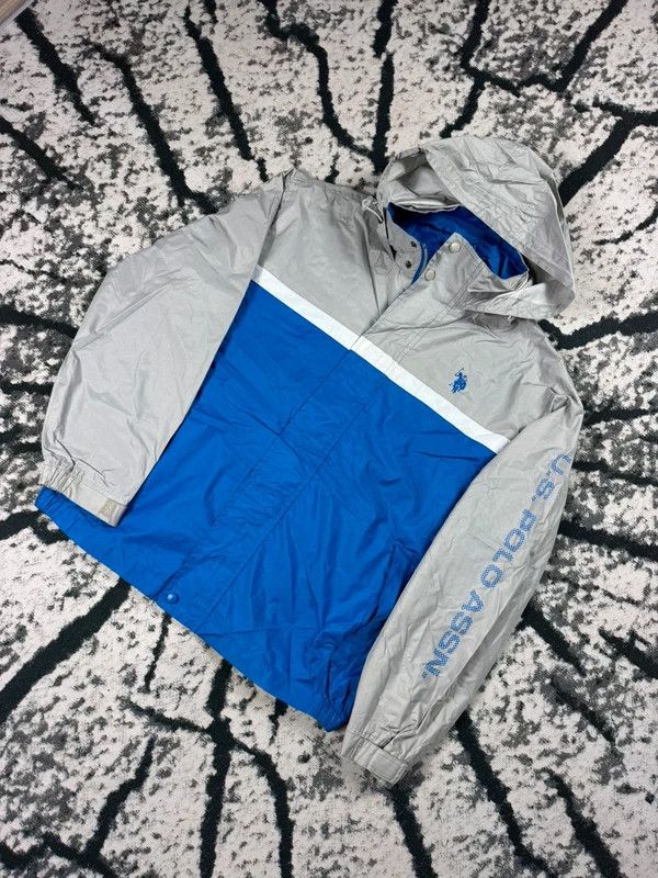 U.S. Polo Assn. Us Polo Assn Windbreaker Jacket Gray Blue L Size US L / EU 52-54 / 3 - 2 Thumbnail