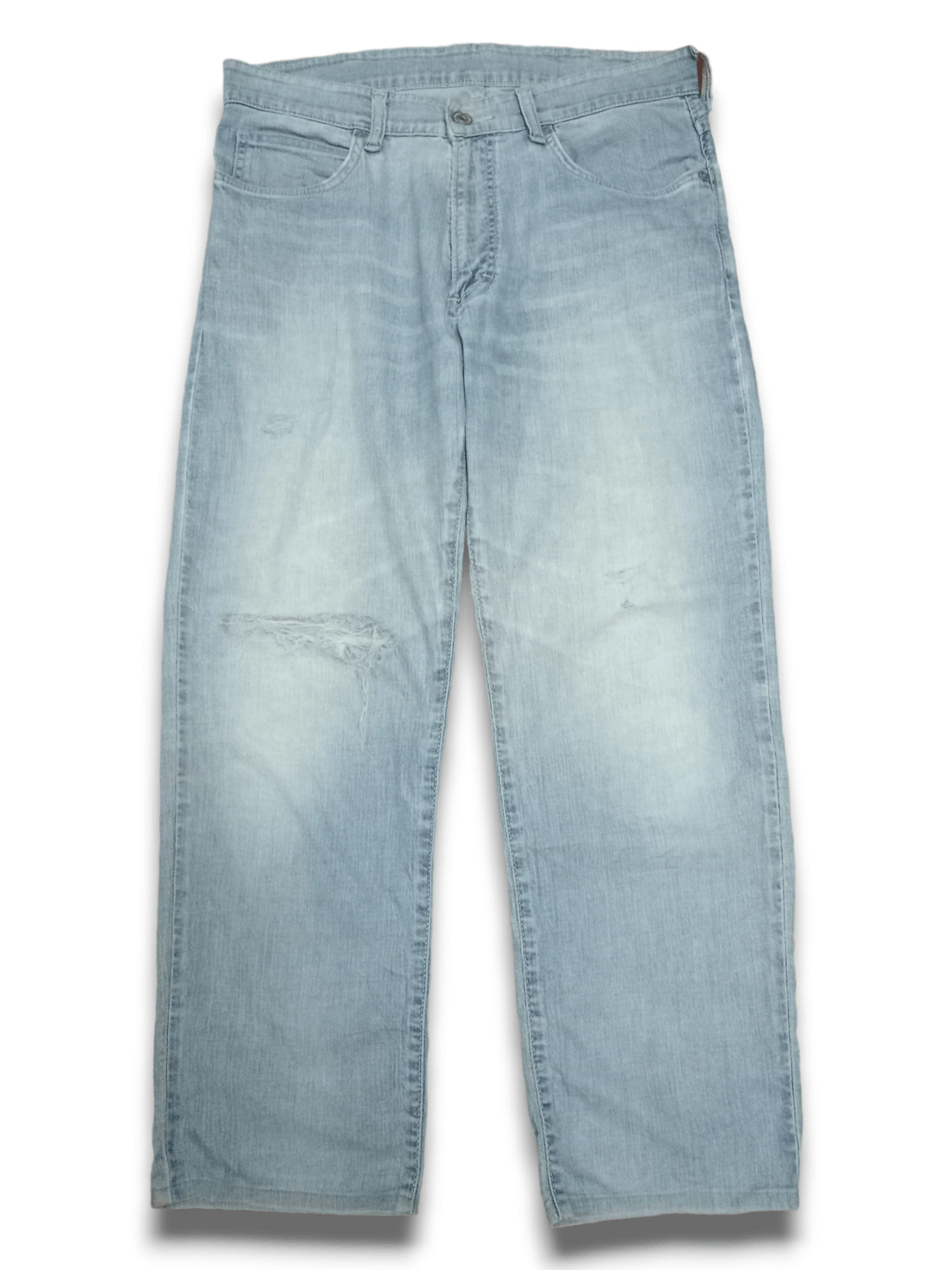 Wrangler SALES 🔥 Vintage Wrangler Light Wash Rip Baggy Denim Pants Size US 34 / EU 50 - 1 Thumbnail