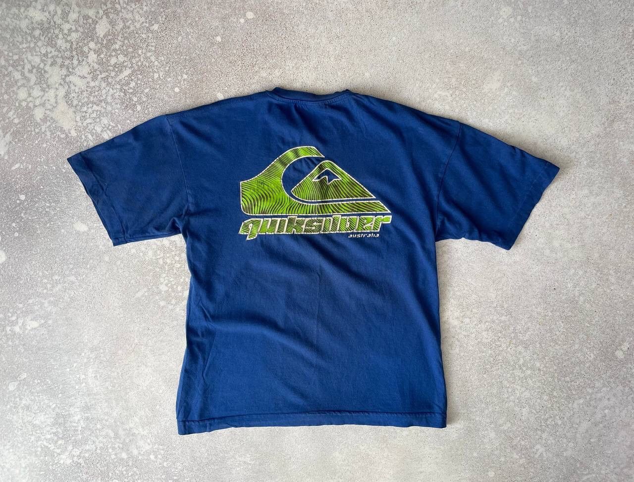Quicksilver × Quiksilver Vintage 90s Quiksilver Australia Double Graphic Logo T-shirt Size US M / EU 48-50 / 2 - 1 Thumbnail