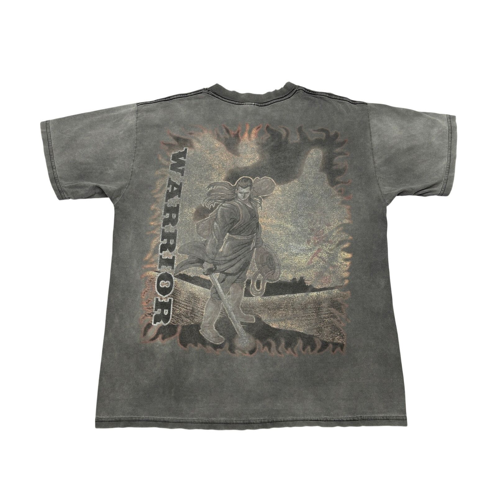 Vintage Vintage Warrior Tee Shirt Faded Men's Large Samurai Y2K Size US L / EU 52-54 / 3 - 1 Thumbnail