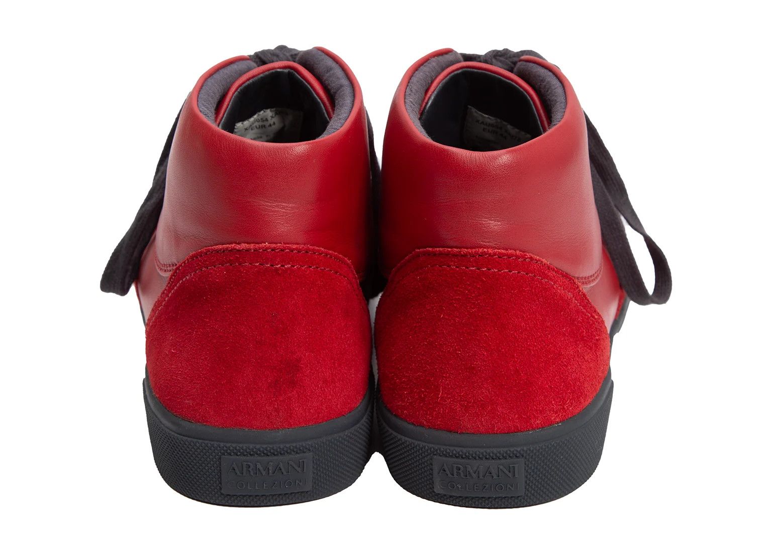 Armani Collezioni Suede and Leather Sneakers in Red EUR44 Size US 5 / EU 37 - 5 Thumbnail