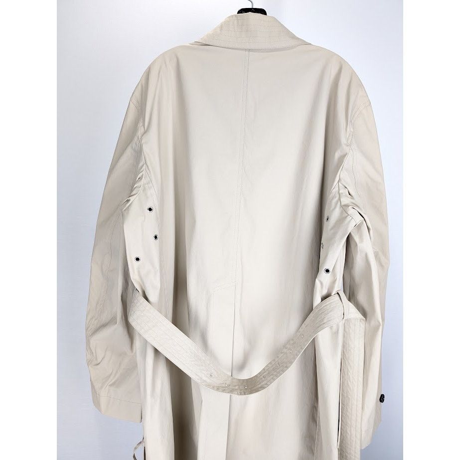 Bottega Veneta o1rshd1 Cotton Double Sided Trench Coated in Birch Size US L / EU 52-54 / 3 - 12 Thumbnail