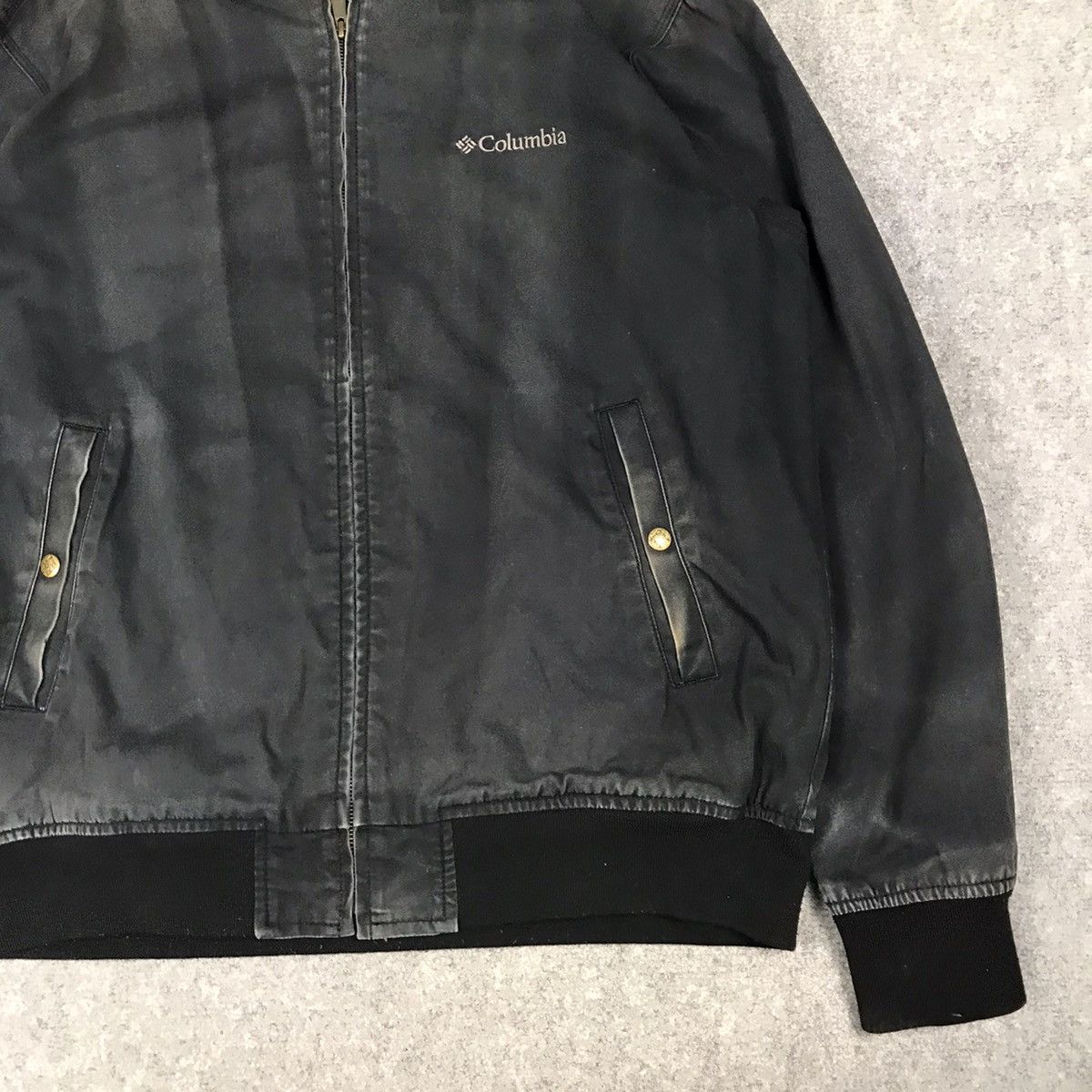 Columbia × Vintage COLUMBIA BLACK FADED ZIPPER HOODIES JACKET Size US XL / EU 56 / 4 - 4 Thumbnail