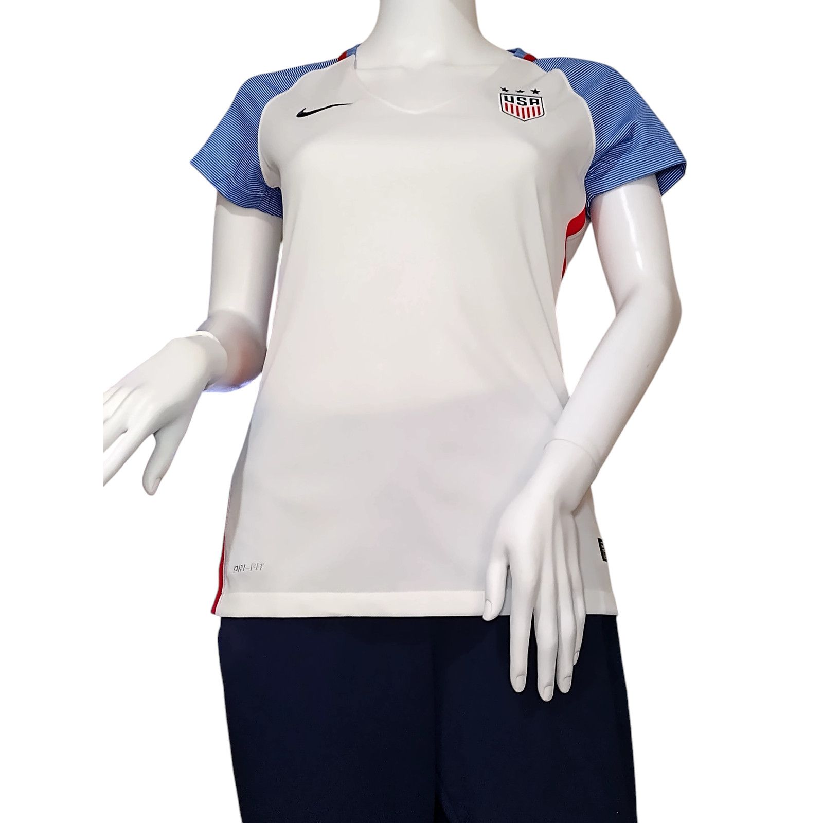 Nike NIKE USA Women Short Sleeve White Blue Red Patriotic Sz Sm Size S / US 4 / IT 40 - 1 Thumbnail