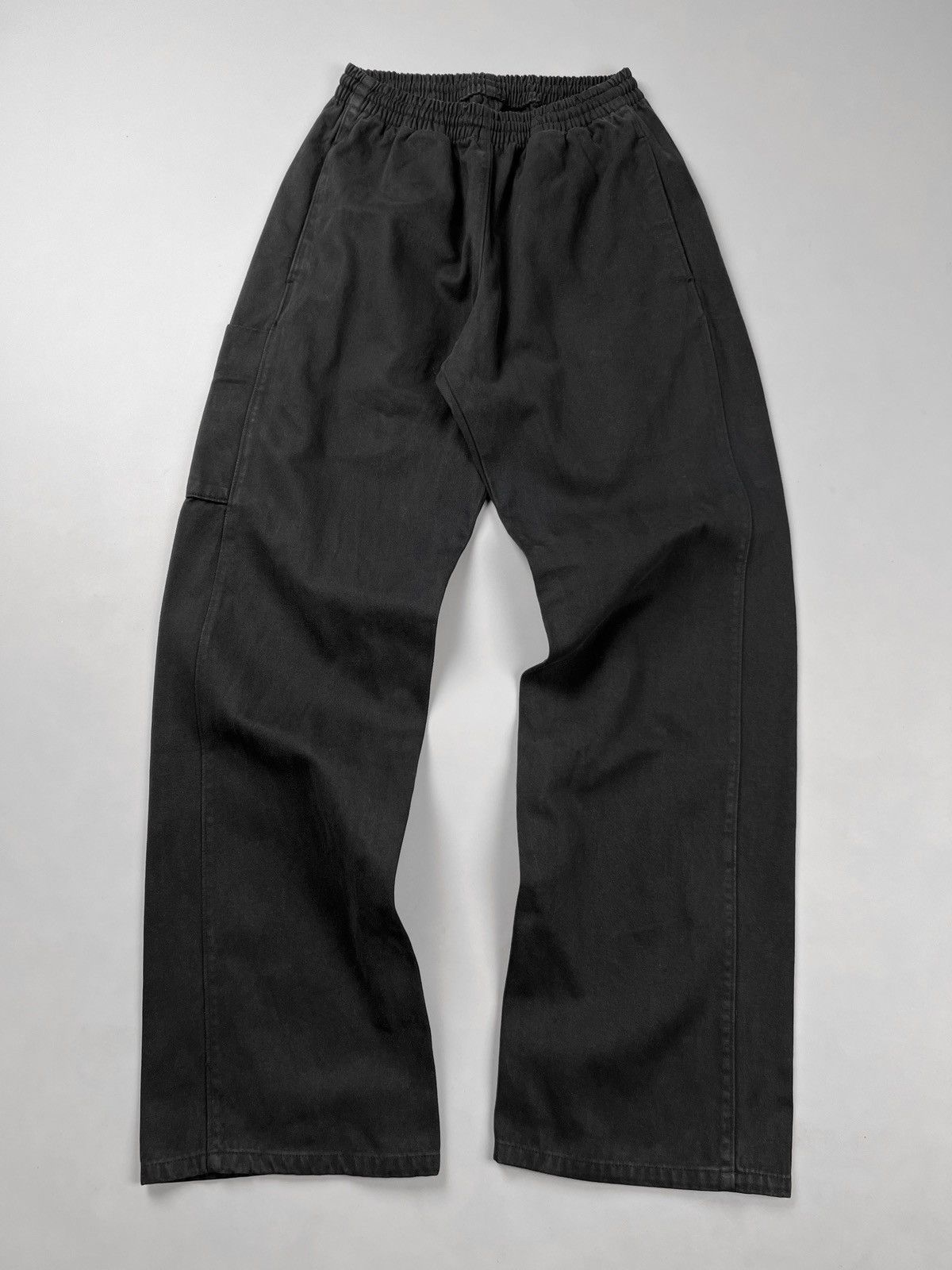 Pre-owned Balenciaga X Gap Yeezy Gap Sateen Cargo Pants Engineered By Balenciaga In Black