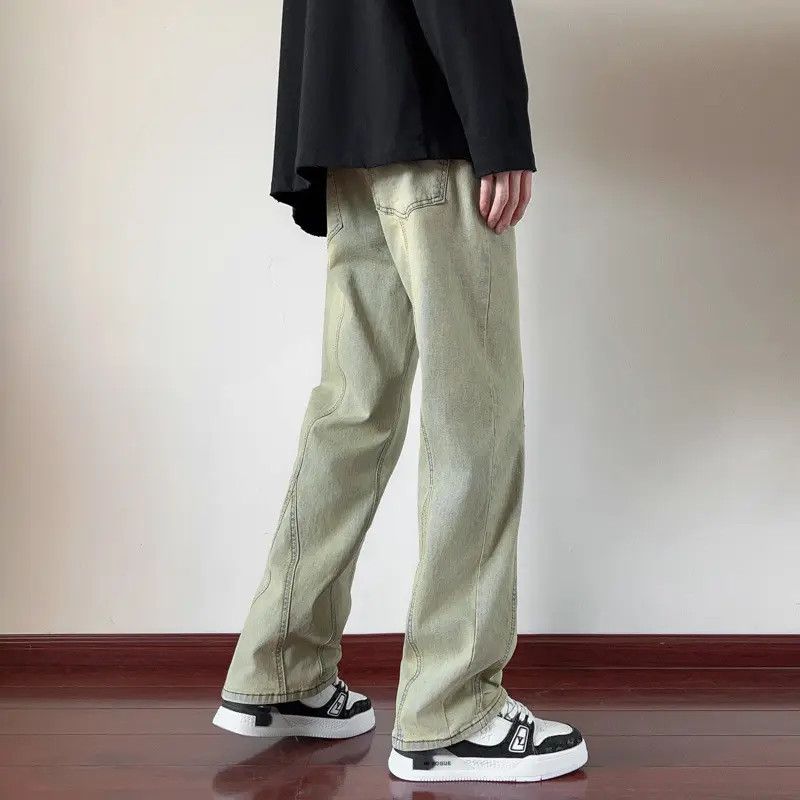Japanese Brand × Jean Retro straight leg wide leg mud dyed jeans Size US 30 / EU 46 - 5 Thumbnail