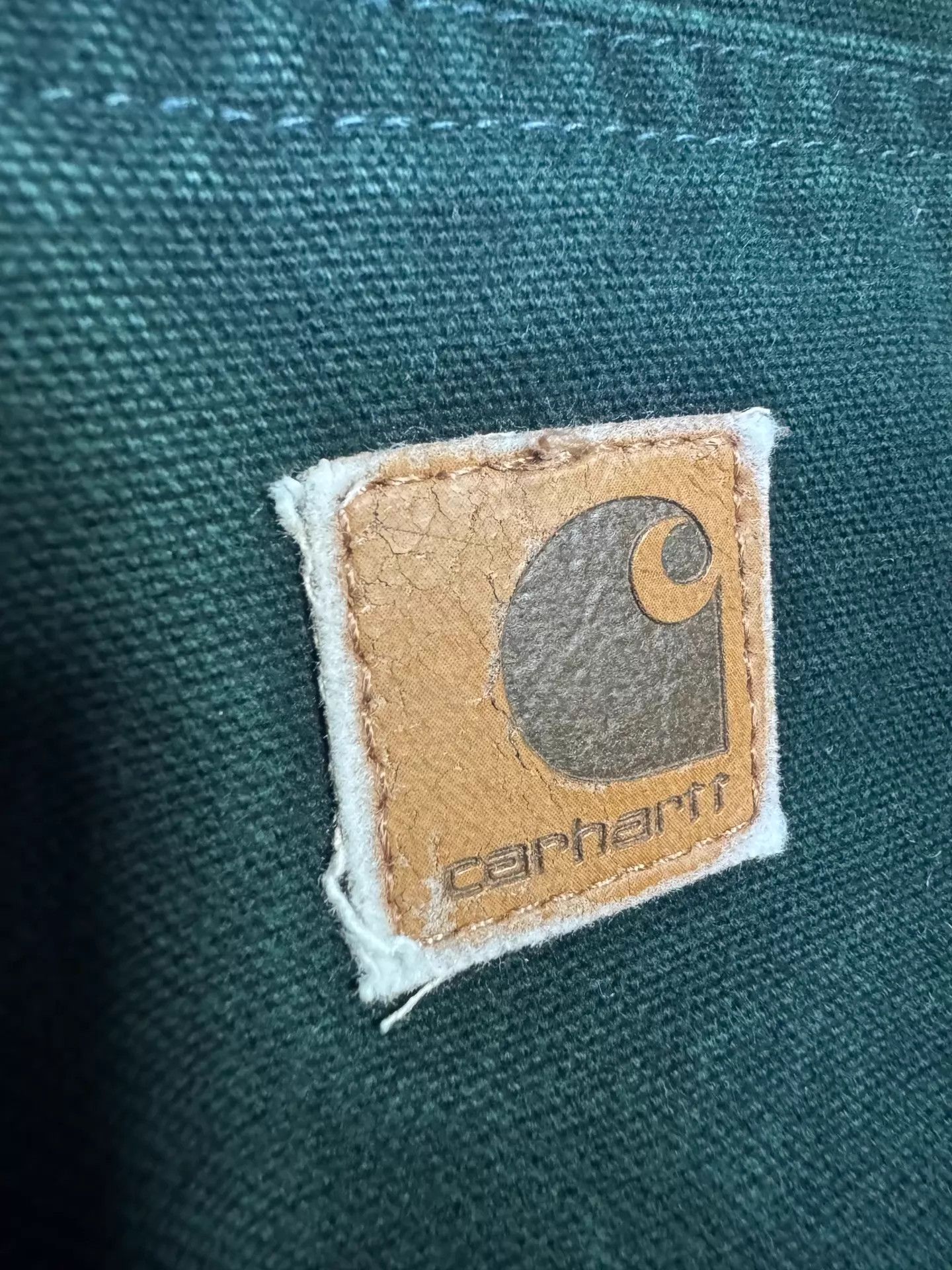 Carhartt Carhartt Vintage 03 J130 Spruce Green L Hooded Work Jacket Size US L / EU 52-54 / 3 - 8 Thumbnail